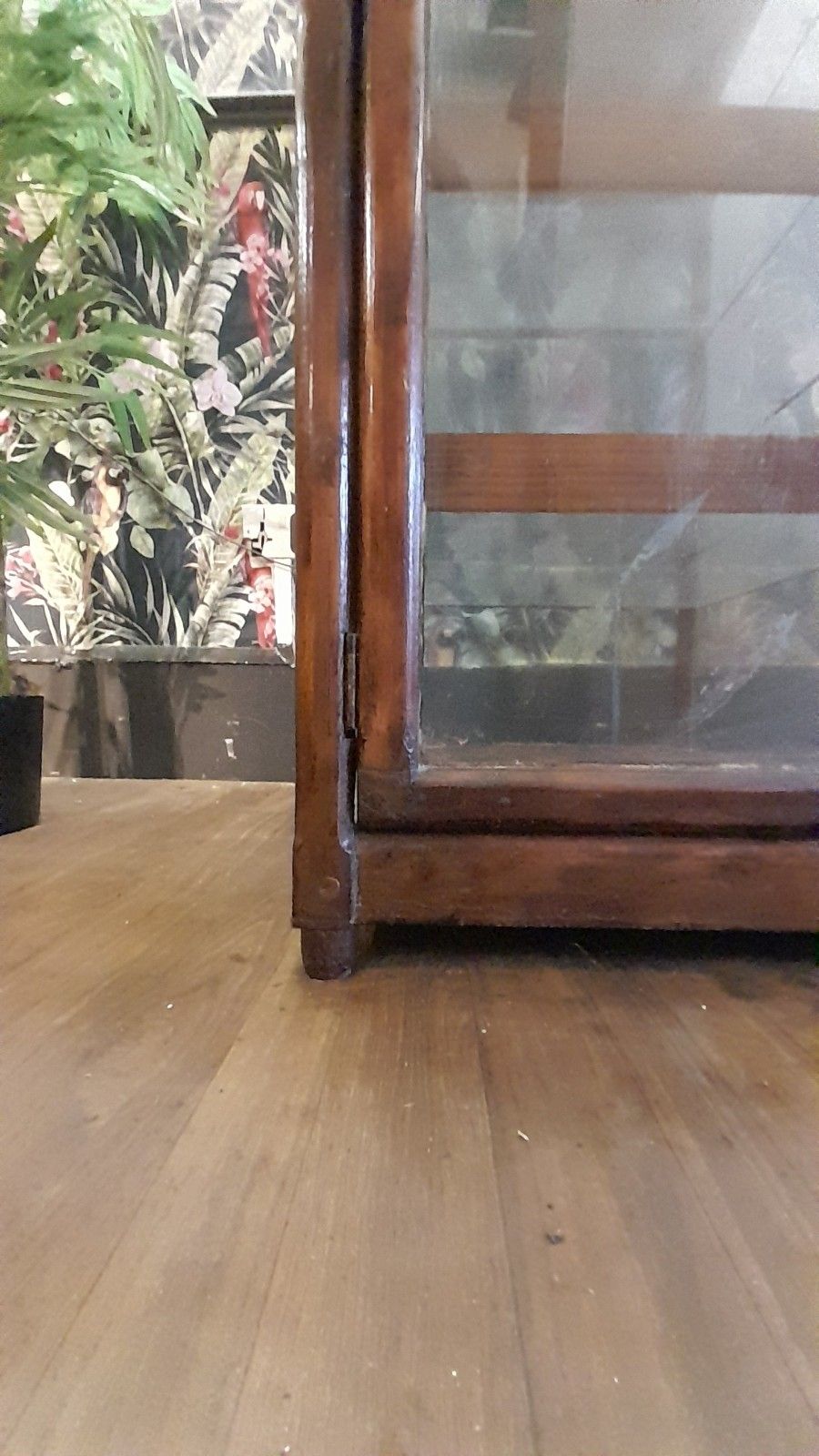 Antique Victorian Shop  Display Glass Cabinet With 5 Shelves And 1 Door photo 649.0