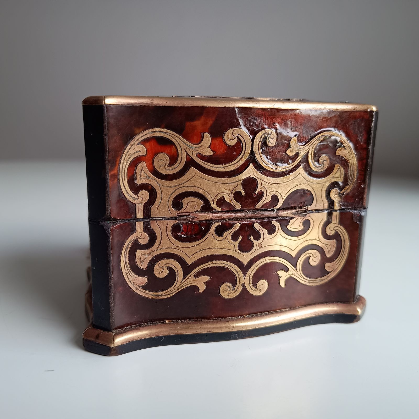 Antique French Palais Royale Perfume Bottle Casket: Boulle Style, Baccarat, France 19th Cent photo buy