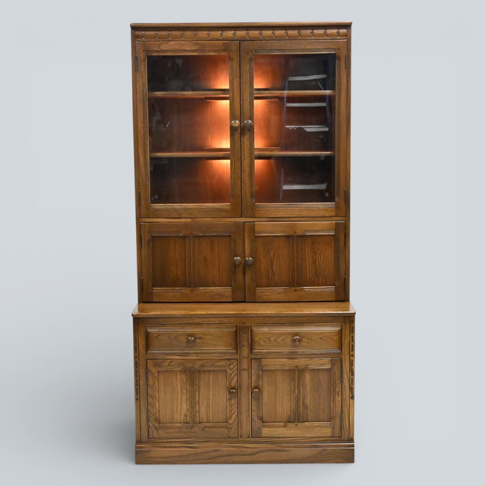 Furniture Ercol Mural Wall Unit Drinks Display Cabinets Golden Dawn Free Uk Delivery* photo
