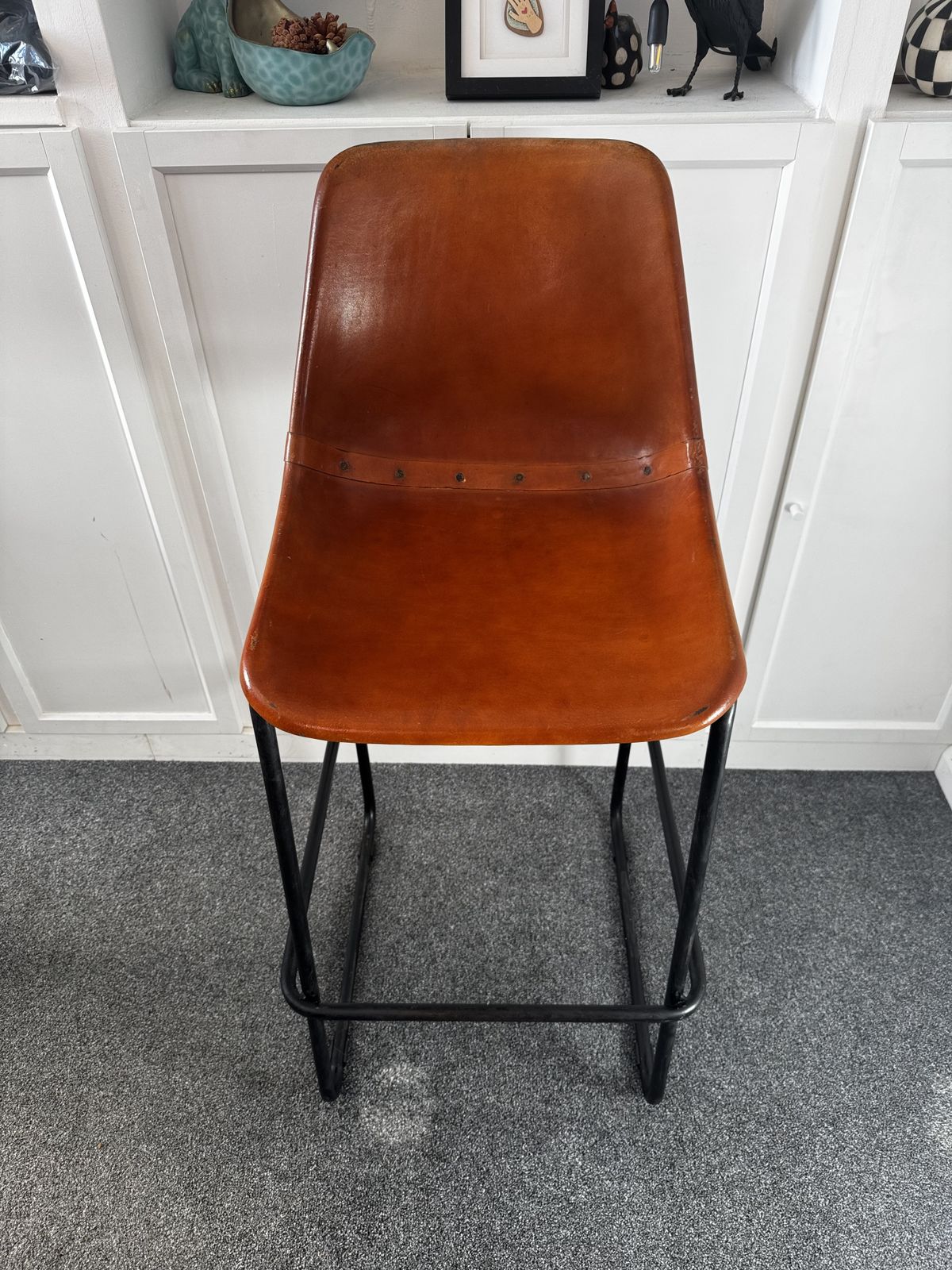 Vintage Bar Stools 72cm Seat – Original Patina – Set Of 4 photo furniture
