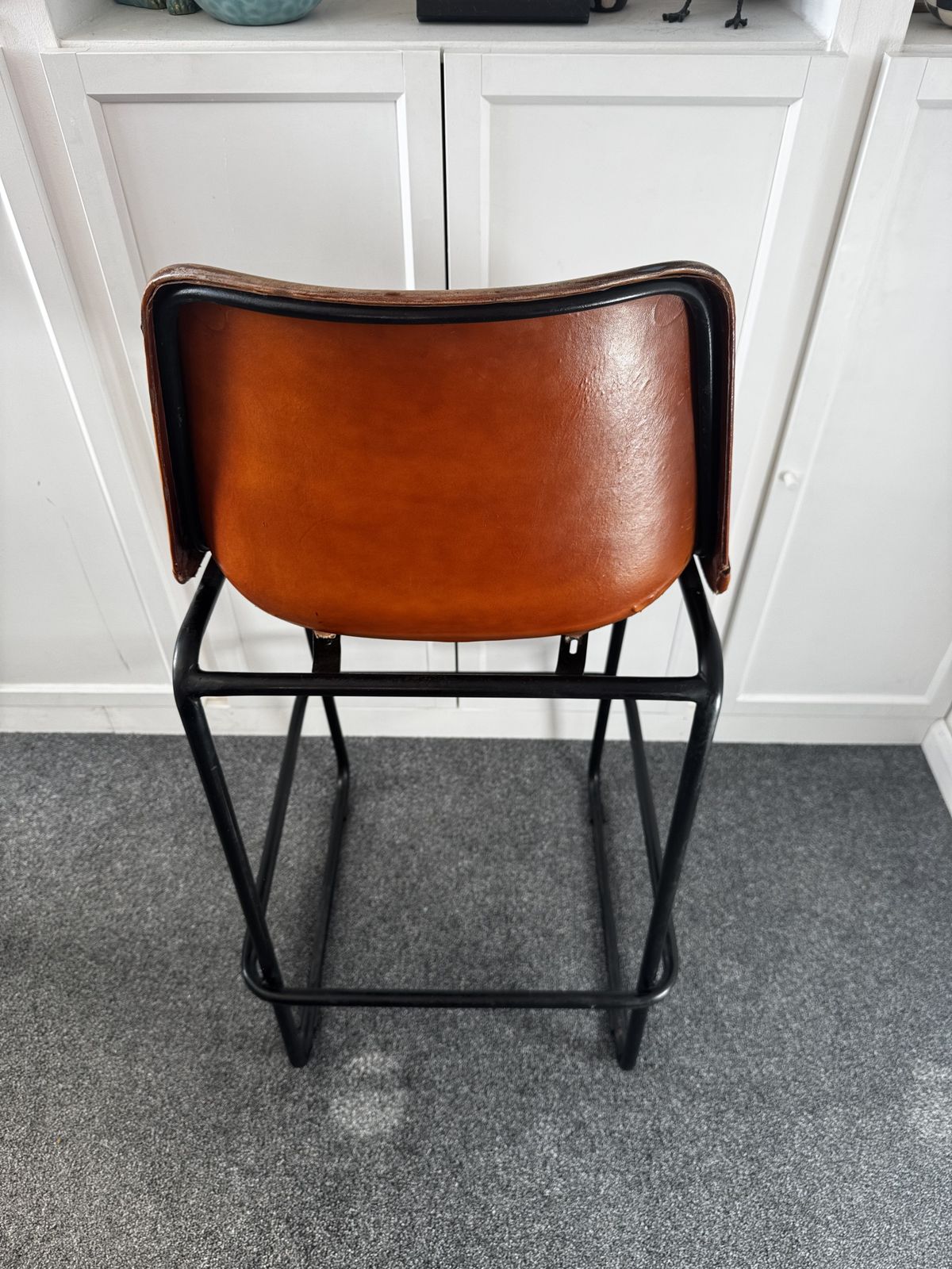 Vintage Bar Stools 72cm Seat – Original Patina – Set Of 4 photo for sale