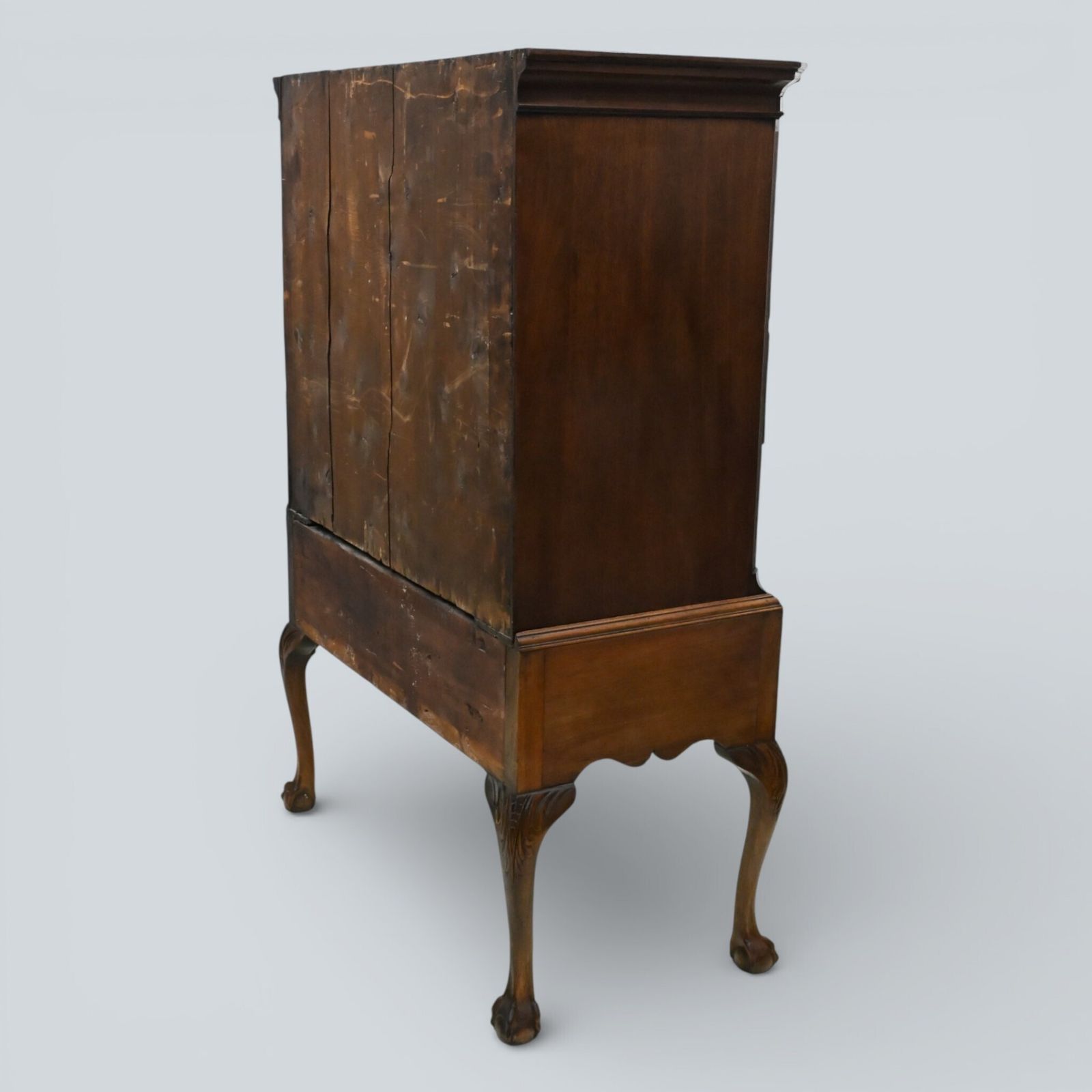 English Georgian Raised Chest Of Drawers Mahogany Cabriole Legs Free Delivery* photo vinterior
