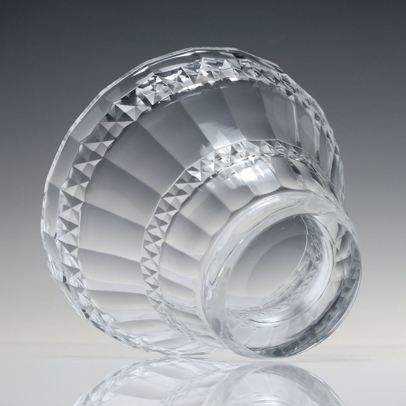 19th Century Anglo Irish Glass Serving Bowl With Cover C1830 photo 125.0