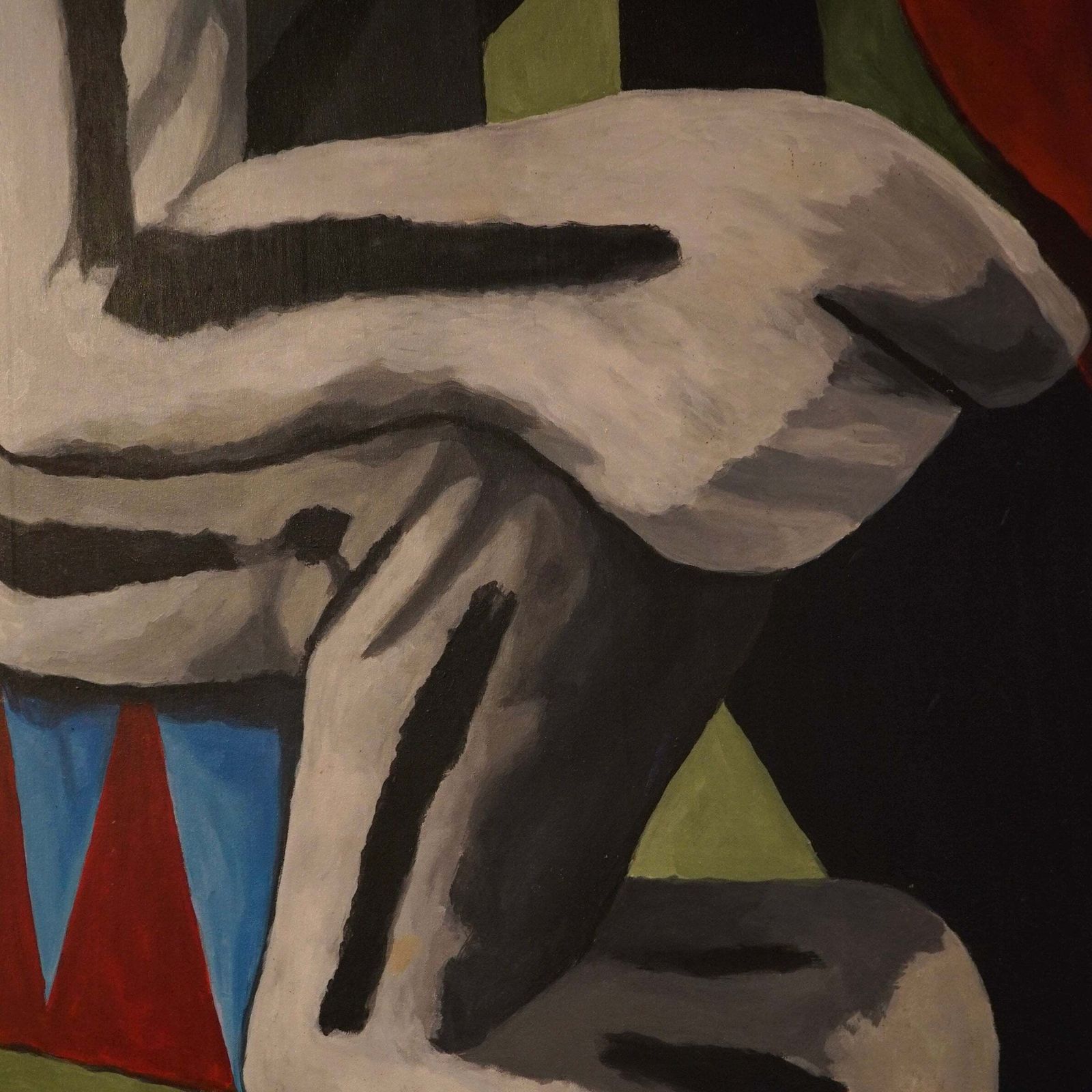 Hand Painted Reproduction Of ‘Carnival En Huejotzingo’ By Jose Chavez Morado photo for sale
