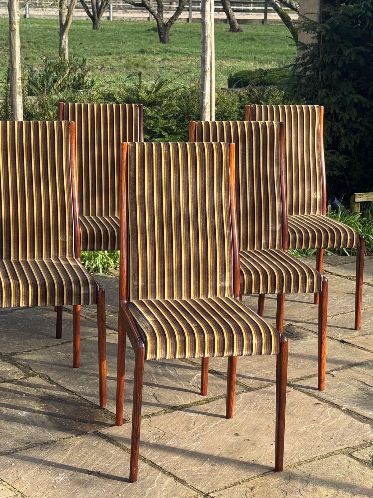 Mid Century Rosewood Hamilton Dining Chairs By Robert Heritage For Archie Shine, Set Of Eight. photo Furniture