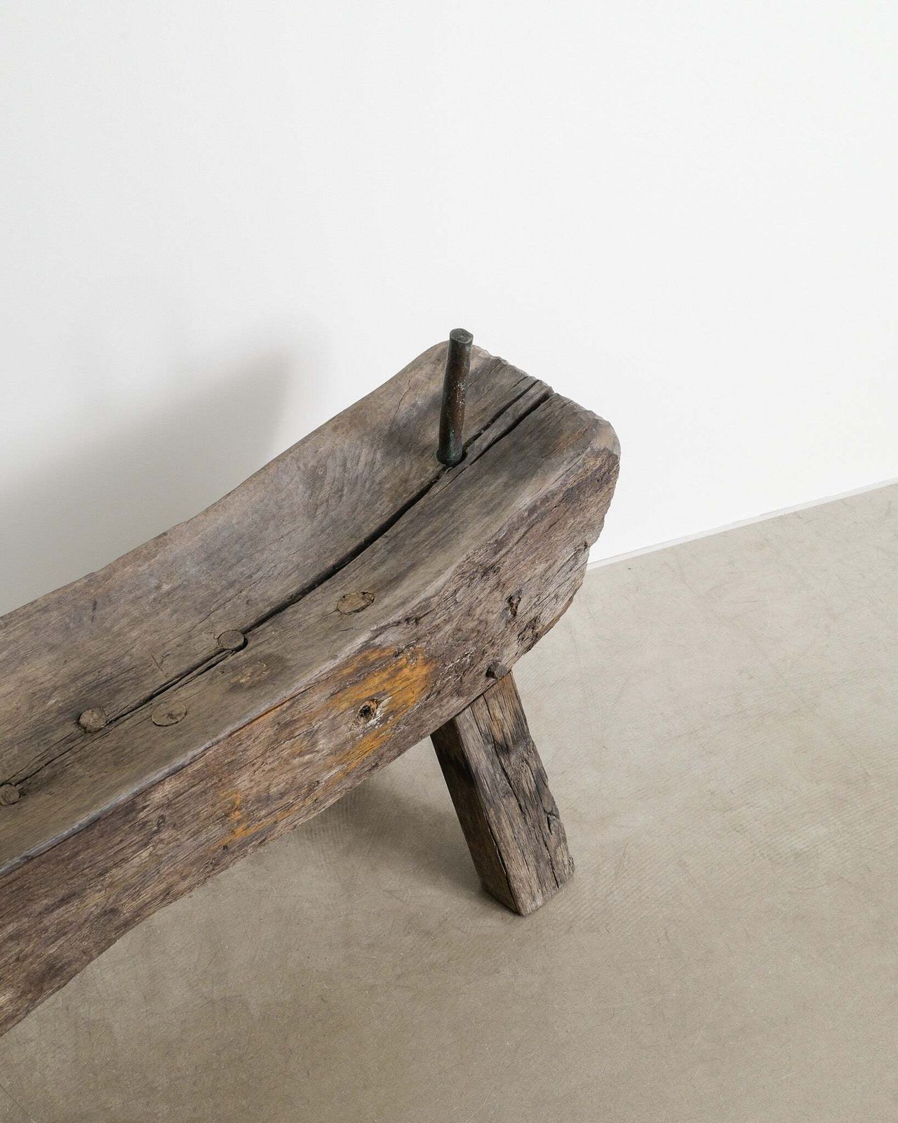 Unique Danish Mid Century Sculptural Wooden Bench By Jacob Hermann Produced In Denmark, 1960s photo 6500.0