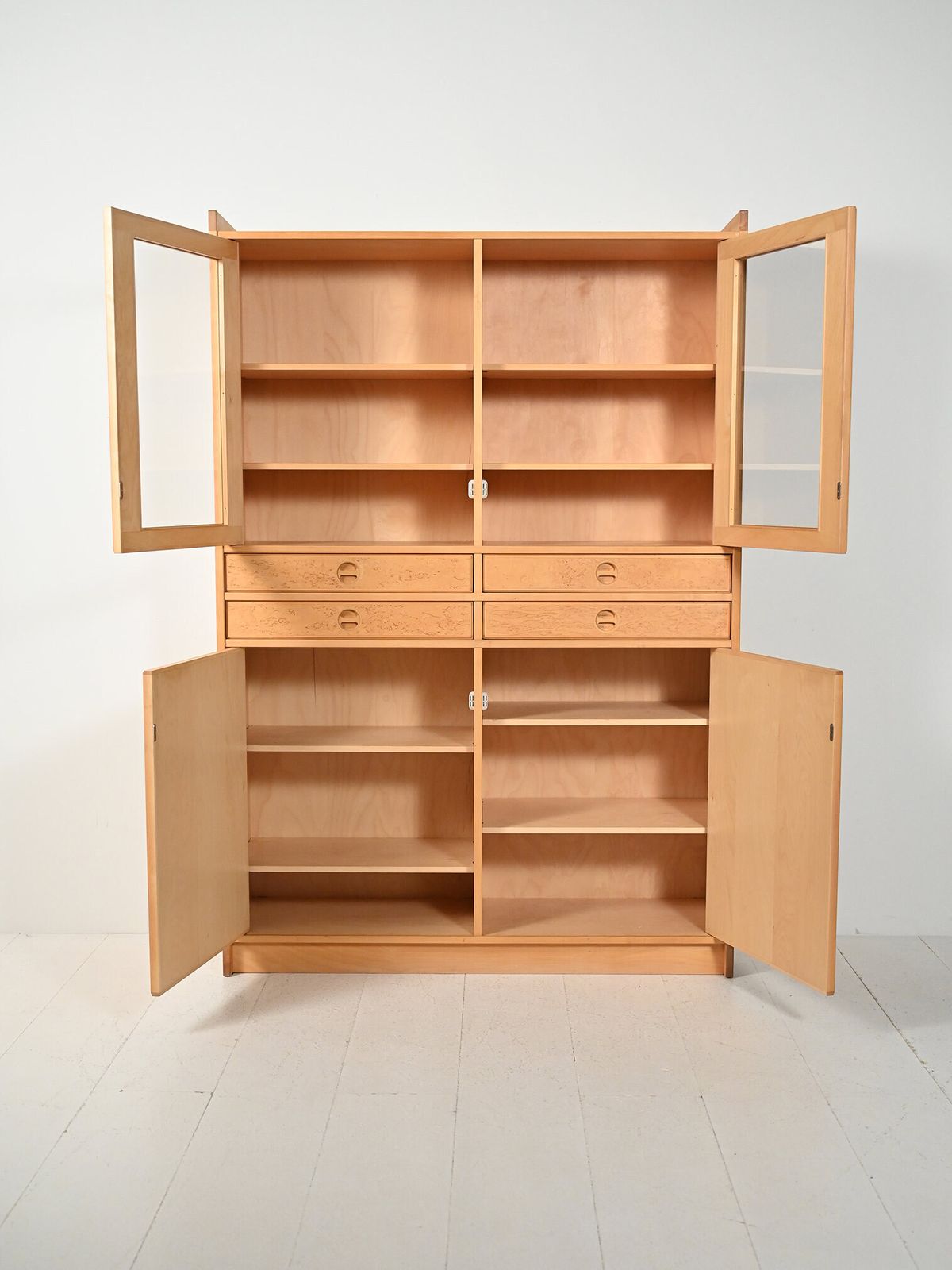 Scandinavian Birch Wardrobe By Göran Malmvall photo for sale