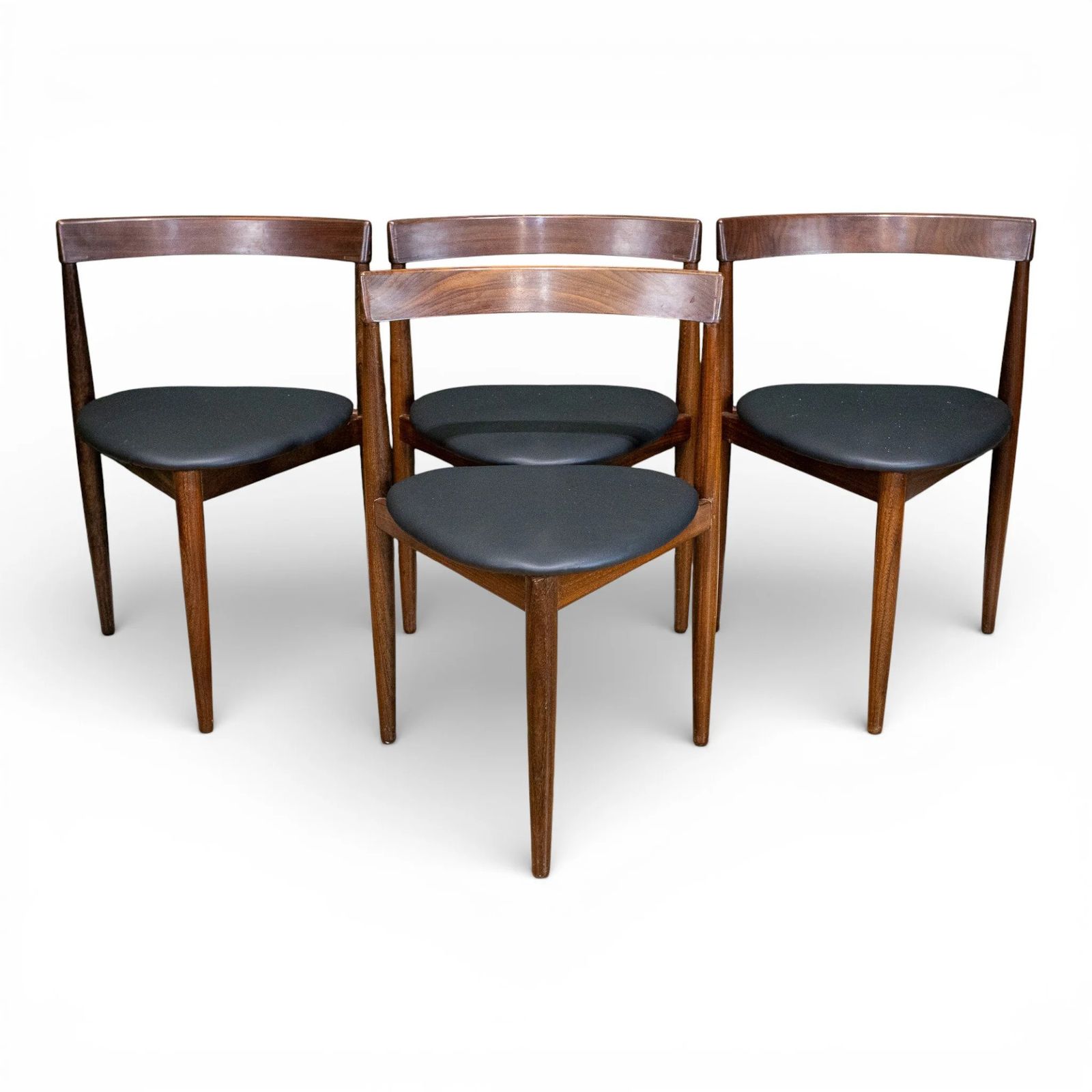 Frem Rolje Roundette Crossbanded Teak Dining Table & 4 Chairs photo vinterior