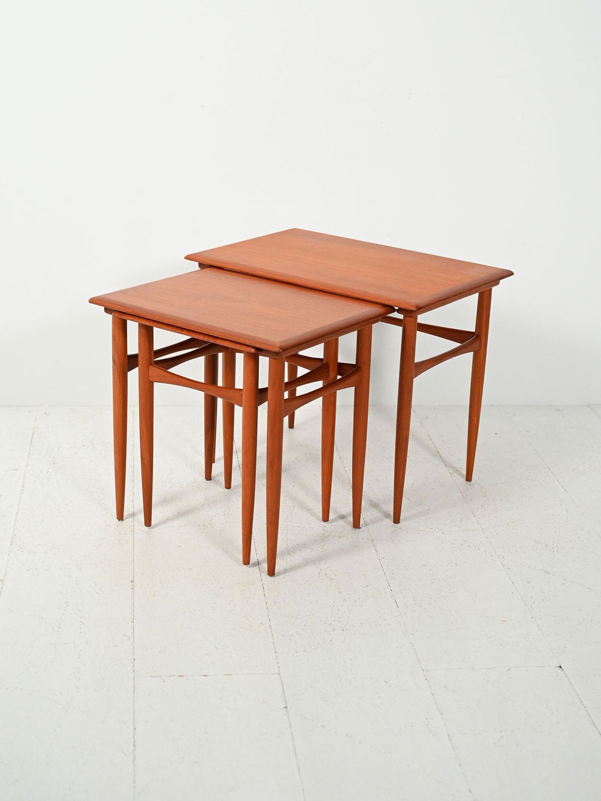 Scandinavian Teak Nesting Tables From The 1950s And 1960s photo for sale
