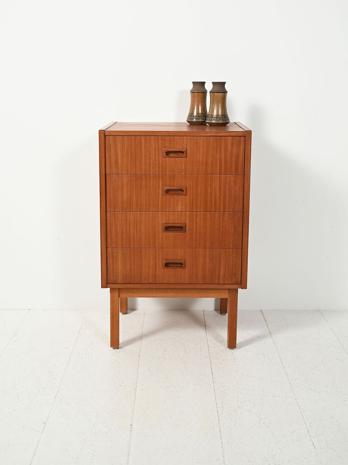 Scandinavian Rationalist Chest Of Drawers In Mahogany