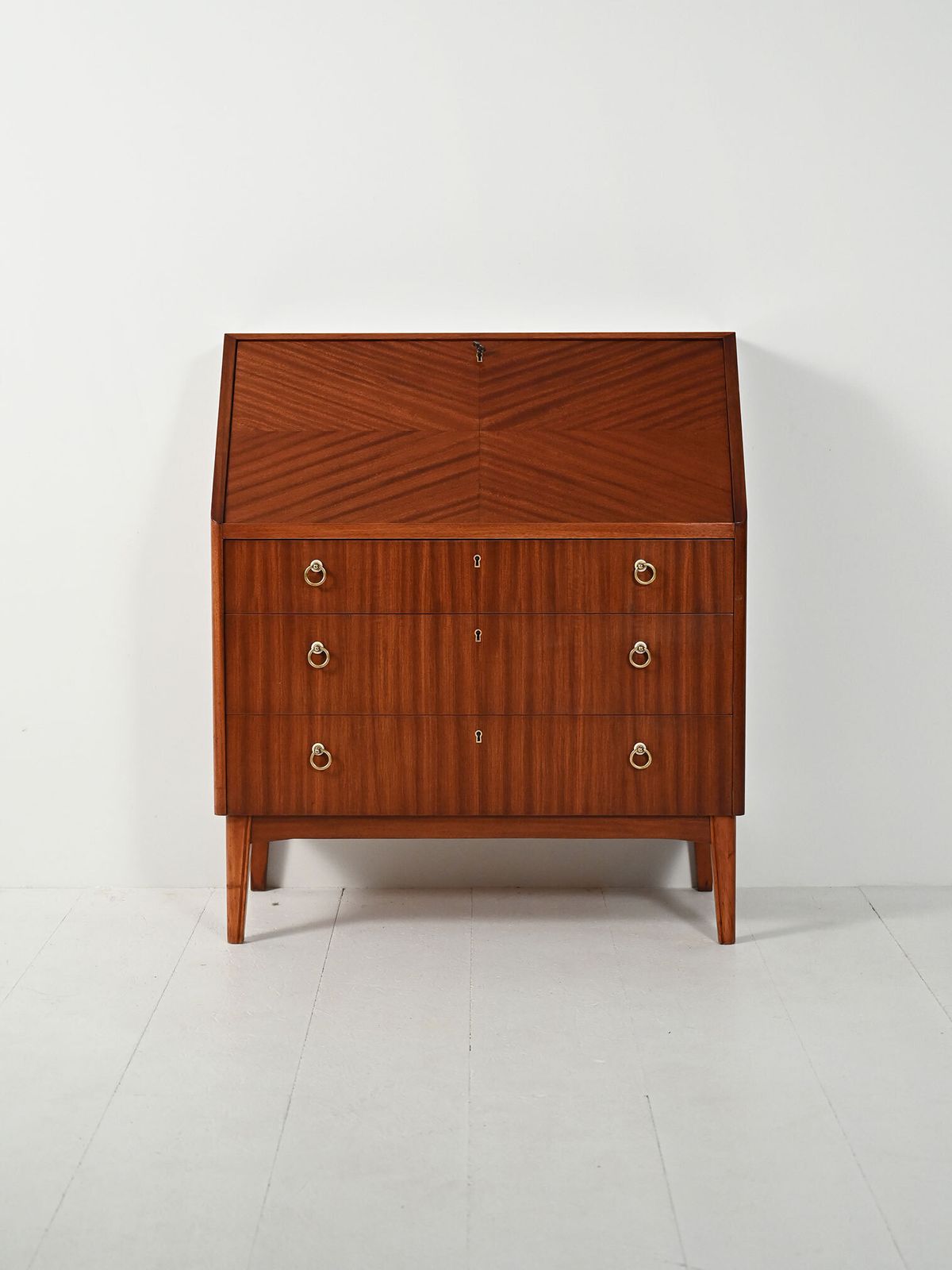 Scandinavian Mahogany Secretary From The 1950s photo for sale