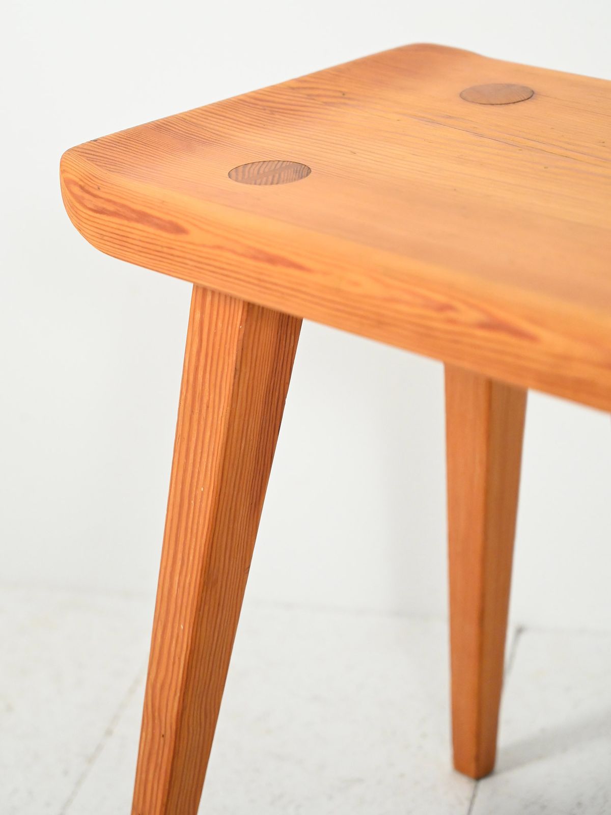 Vintage Swedish Stool “Visingsö” By Carl Malmsten photo Furniture