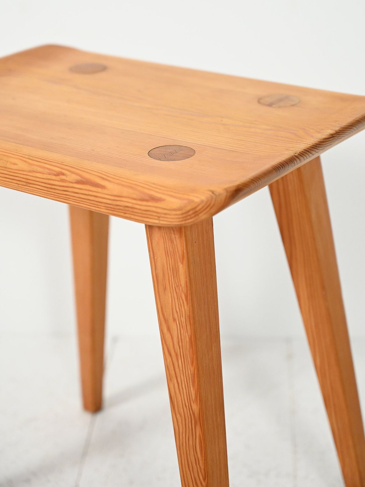 Vintage Swedish Stool “Visingsö” By Carl Malmsten photo 800.0