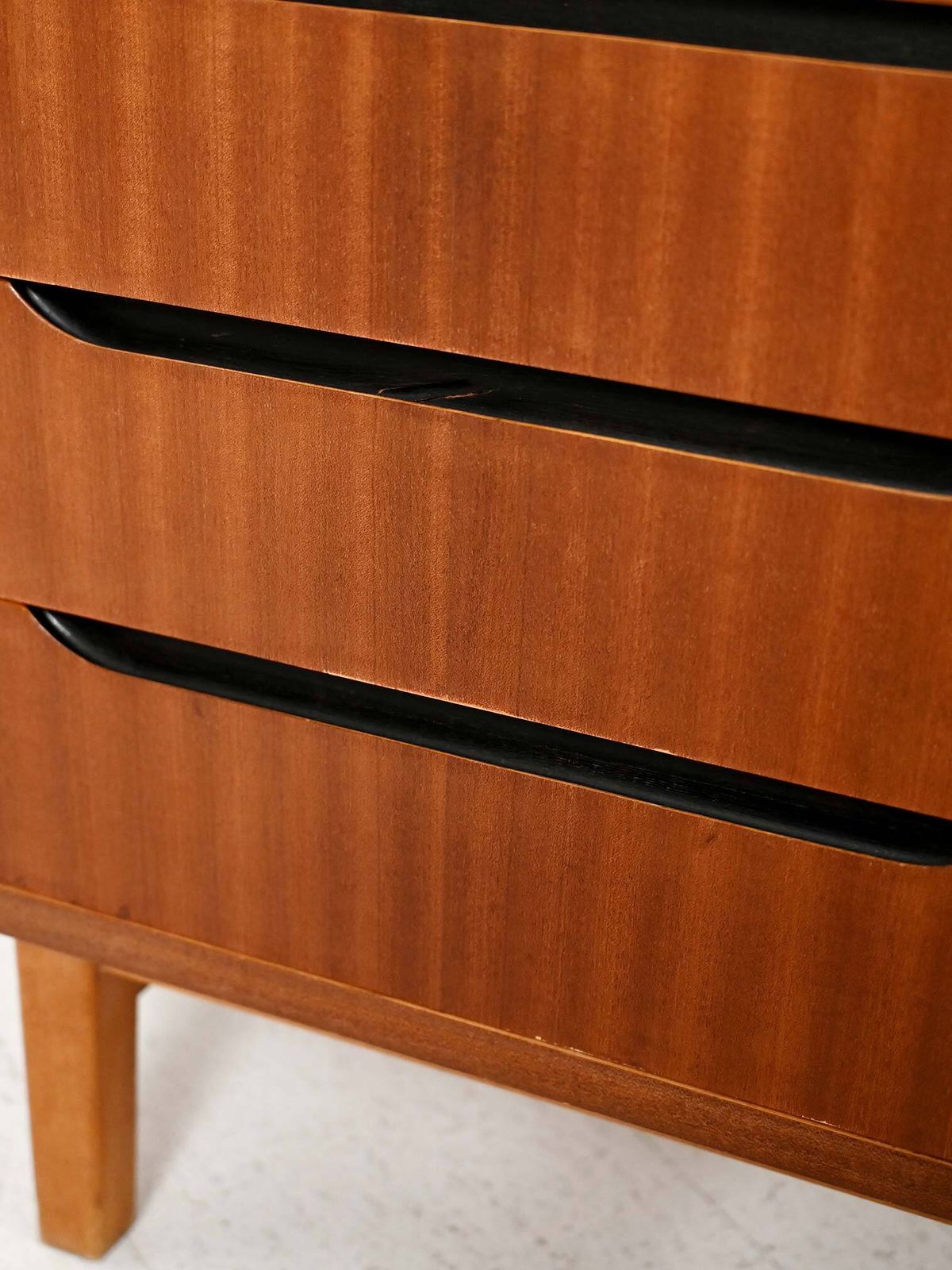 Small Scandinavian Mahogany Chest Of Drawers From The 1950s photo vintage