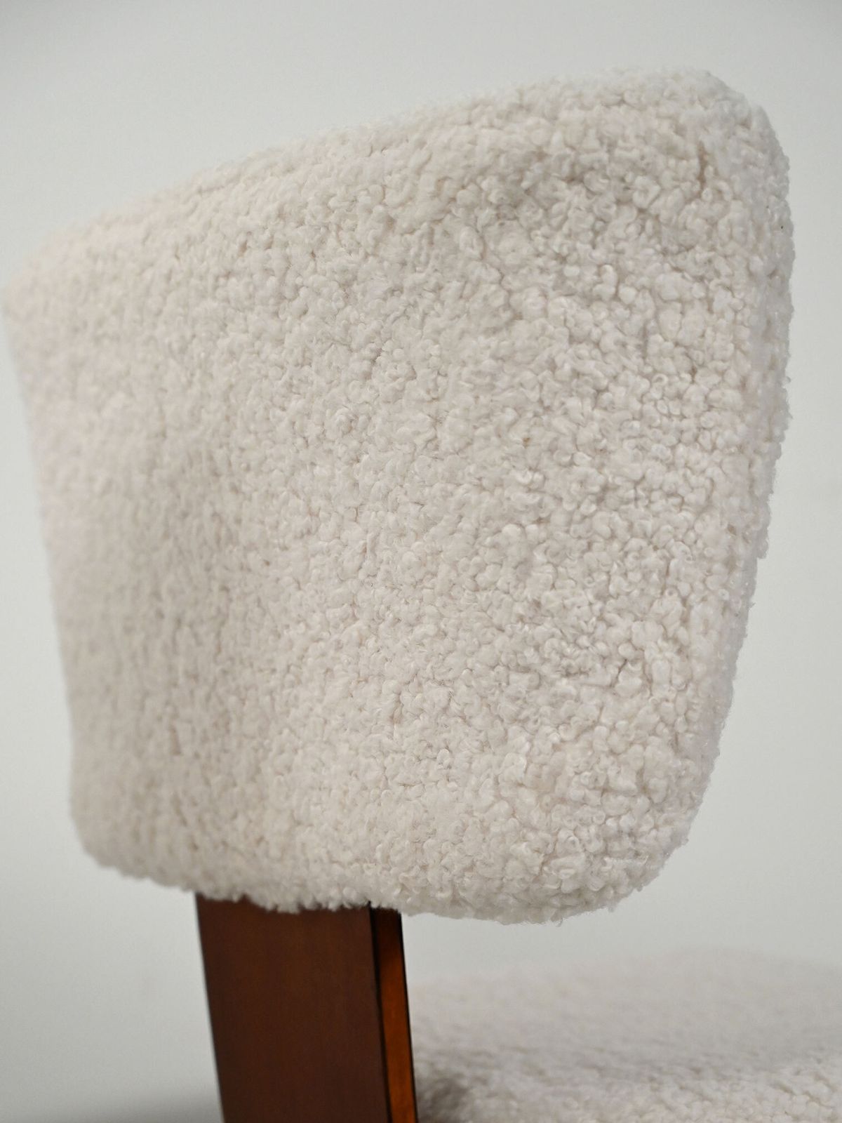 Set Of Four Scandinavian Chairs In Bouclé Wool photo vinterior