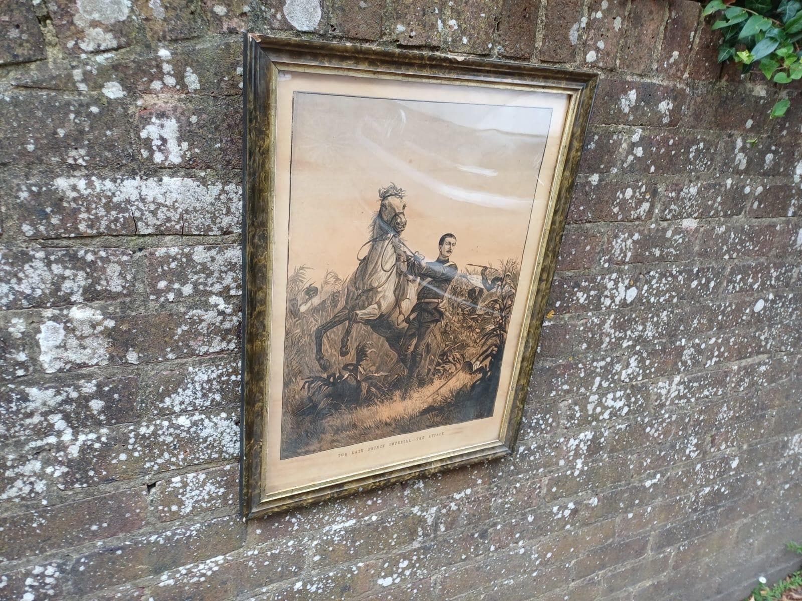 Antique Military Print Late 19th Century Framed Engraving Imperial History Victorian   South African Wars photo Home Decor