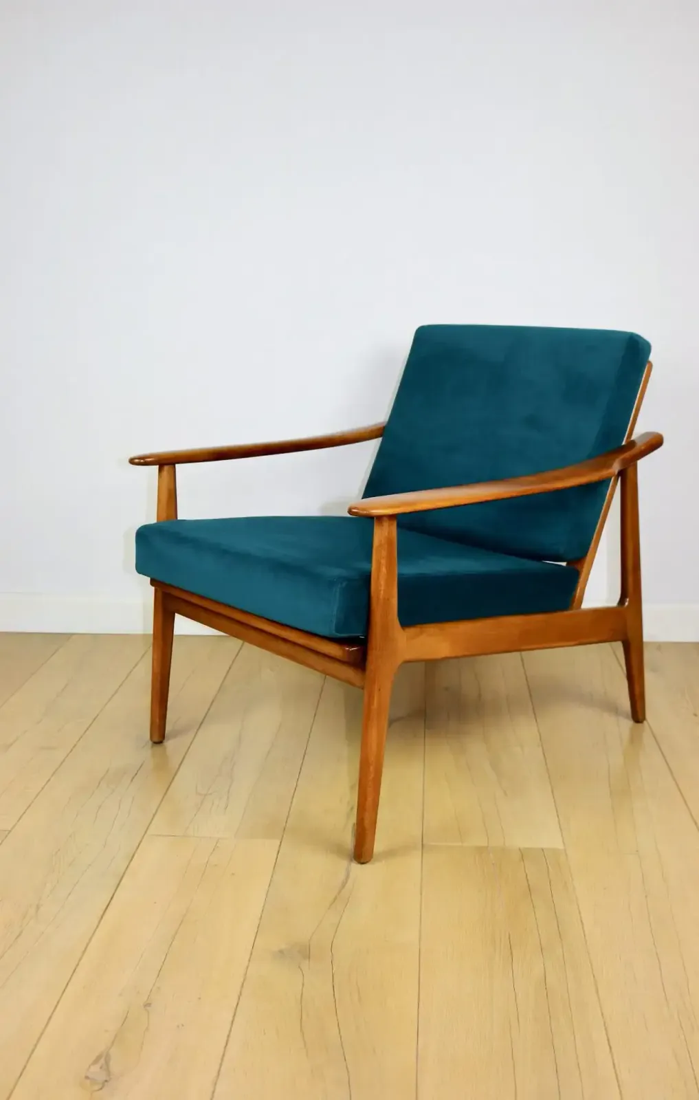 Danish Vintage Loft Armchair, Sea Green, With Removable Cushions photo 806.0