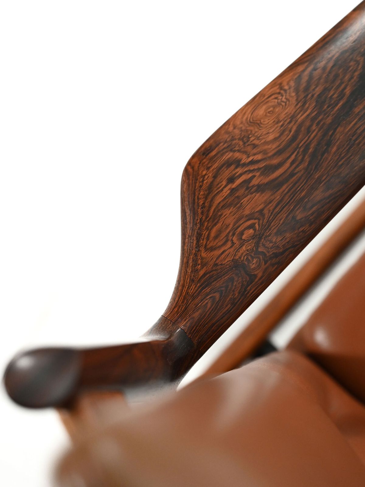 Pair Of “Ark” Armchairs By Arne Vodder In Leather photo vinterior