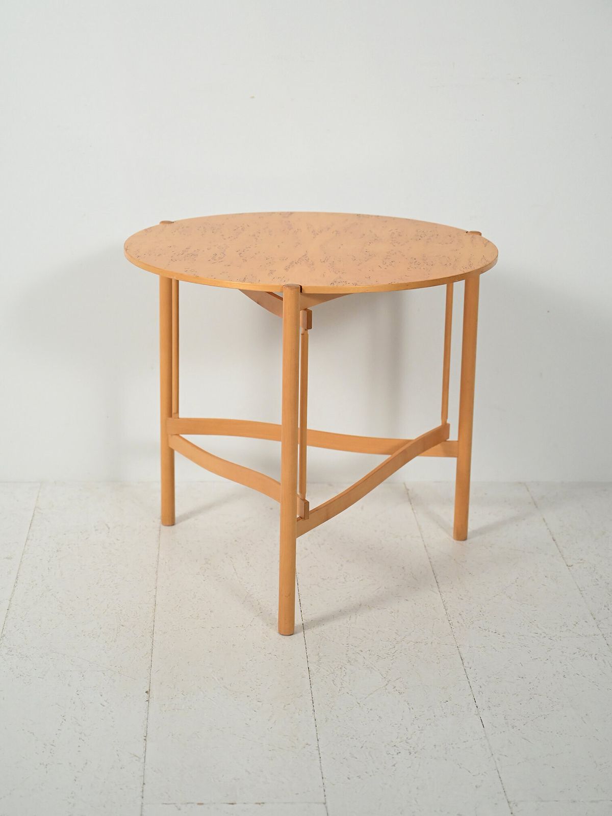 Round Scandinavian Birch Coffee Table By Karl Andersson & Söner photo furniture