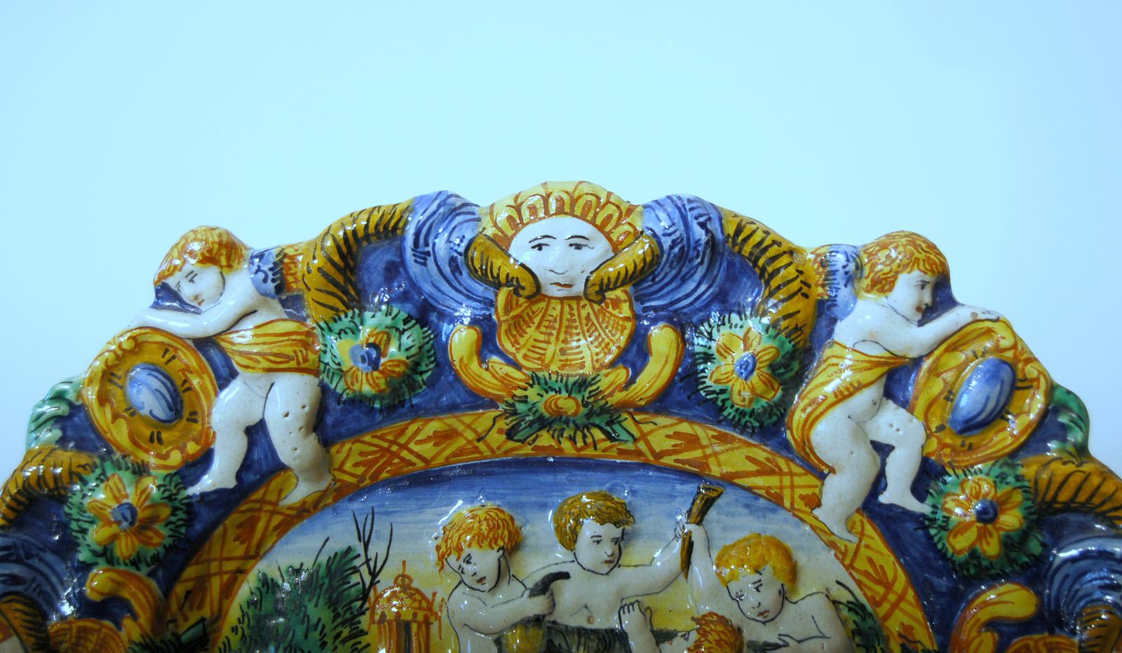 Majolica Plate / Imbres Manufactory Of Pavia / 18th Century photo Furniture