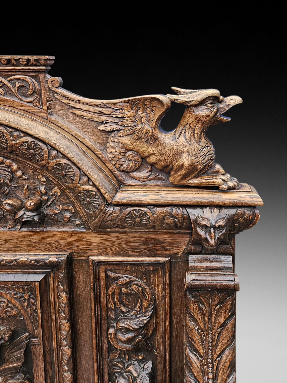 Victorian Carved Oak Settle photo furniture
