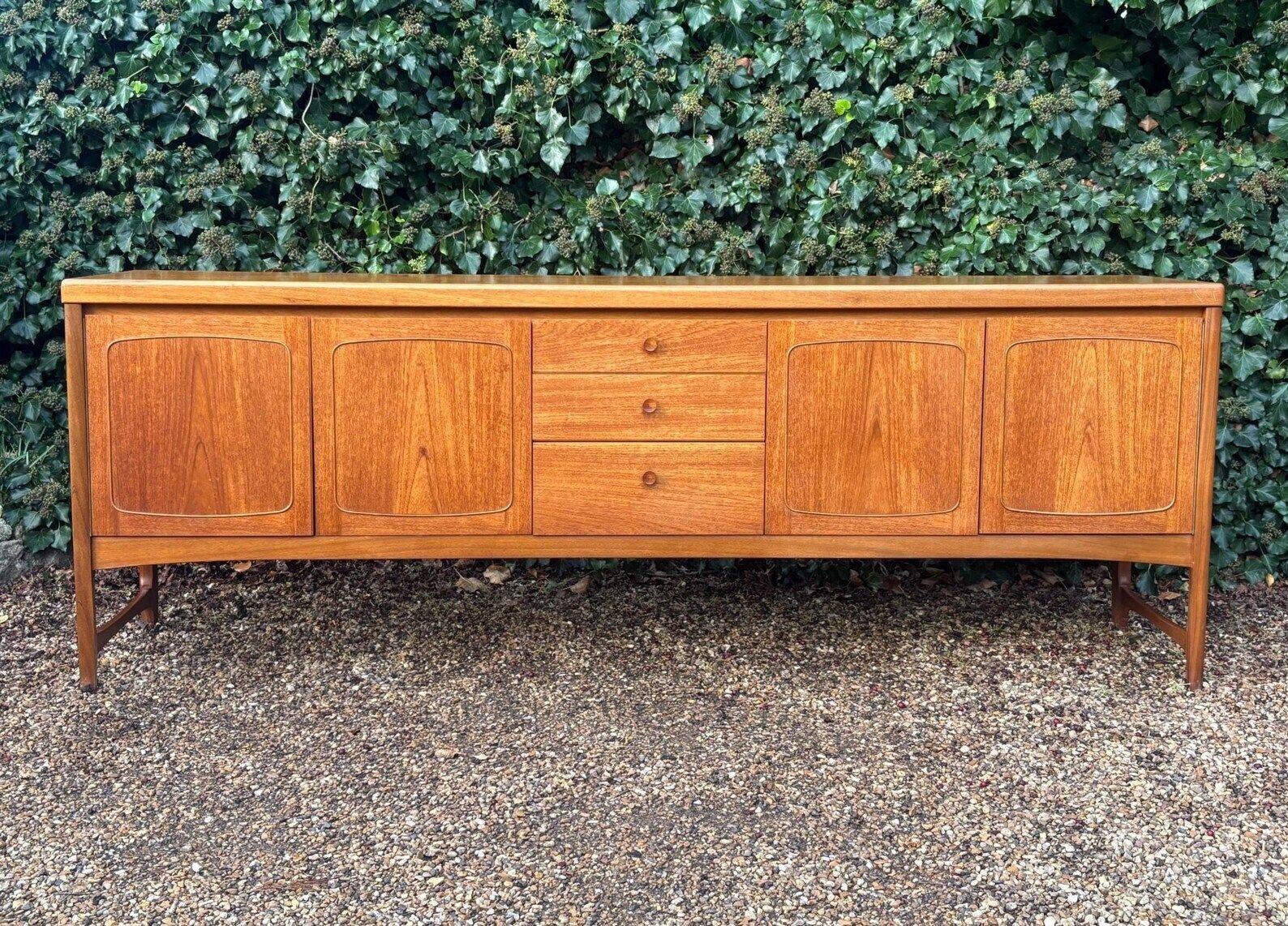 Vintage Mid Century Nathan Squares Teak Sideboard photo Furniture