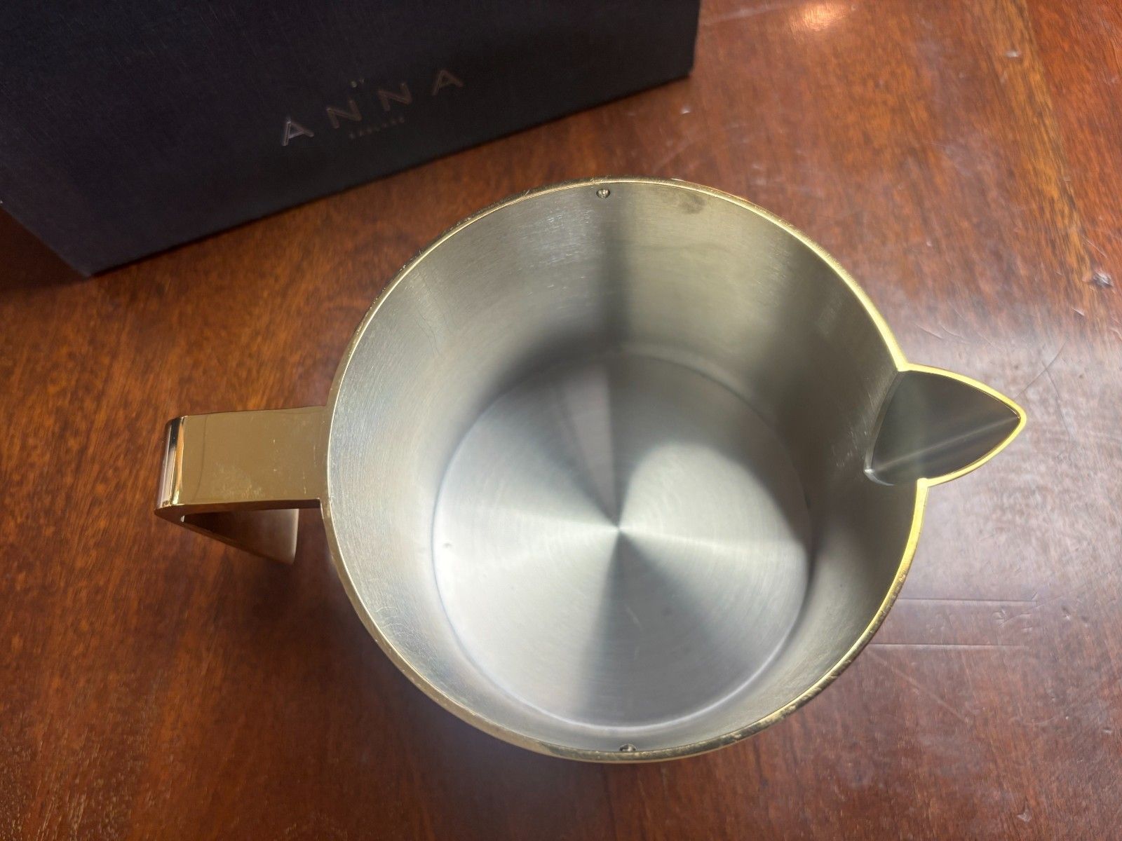 photo for sale Anna New York By Rablabs Amare Gold Metal & Alabaster Teapot Boxed