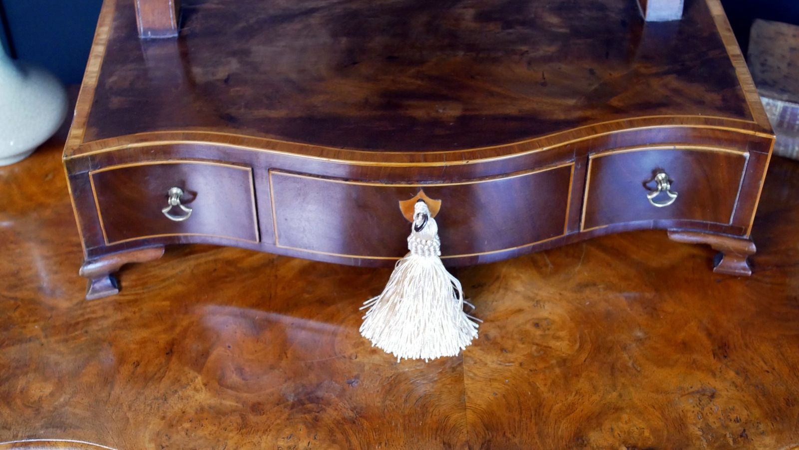 Georgian Mahogany Toilet Table Mirror photo for sale