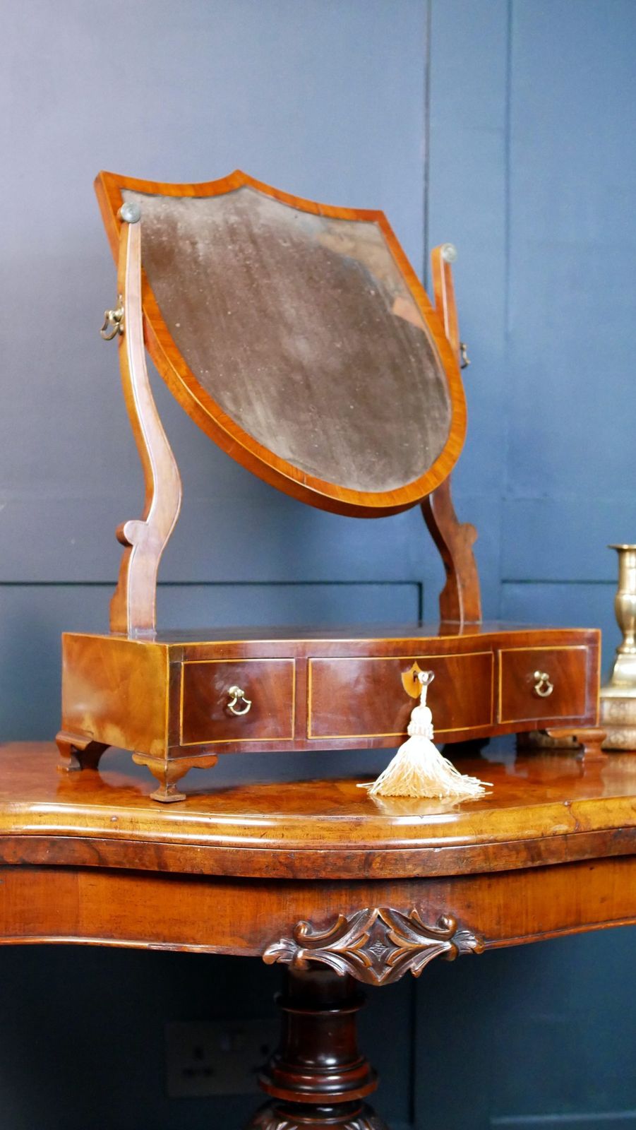 photo buy Georgian Mahogany Toilet Table Mirror