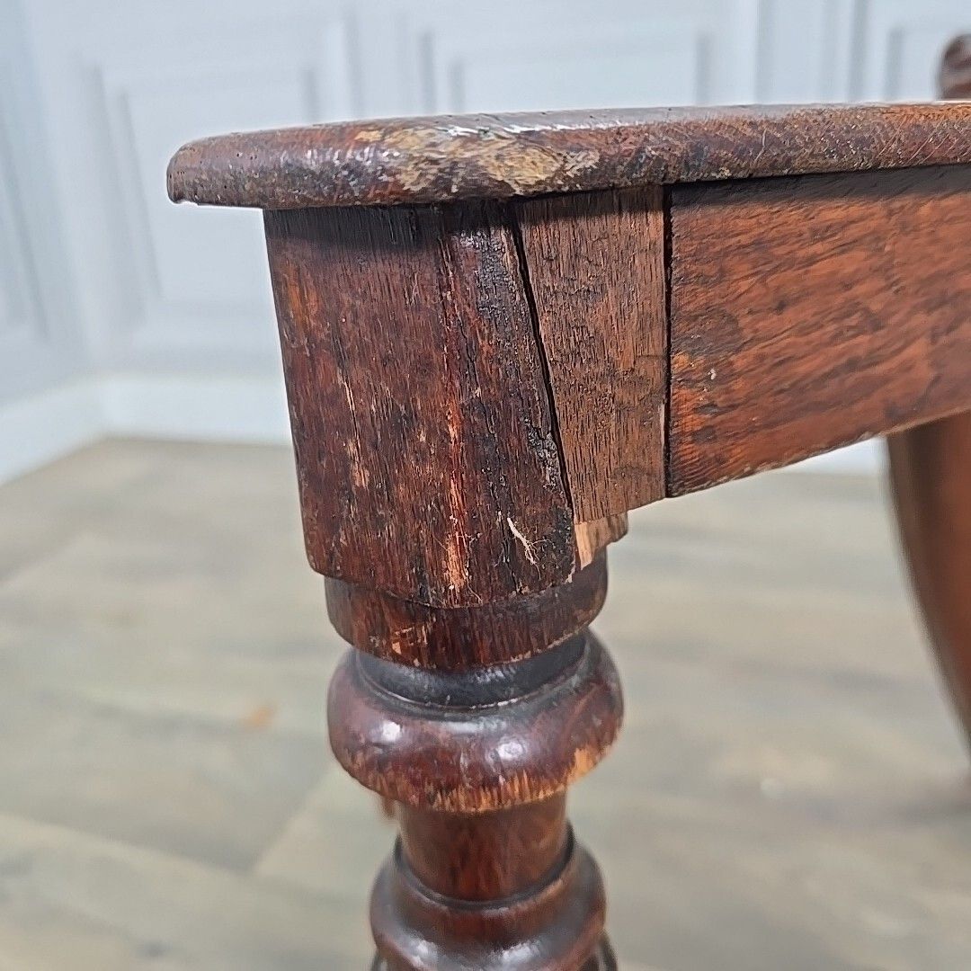 Antique Solid Wooden Chair Victorian With Carved Shield Back Walnut? Hallway photo buy