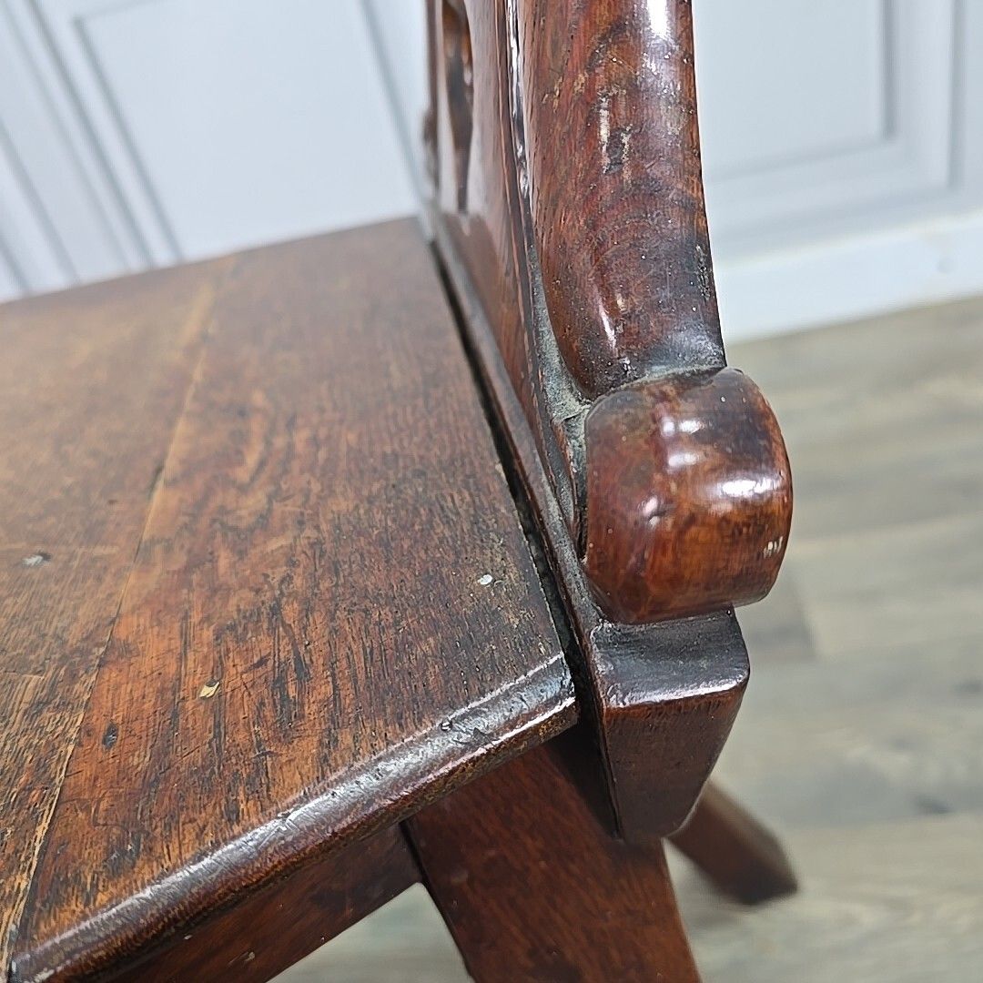 Furniture Antique Solid Wooden Chair Victorian With Carved Shield Back Walnut? Hallway photo