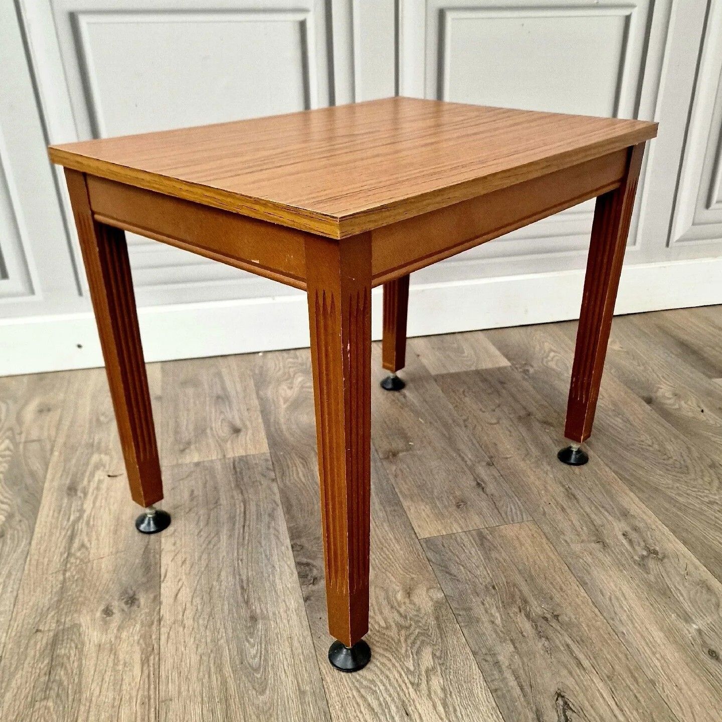 Mid Century Coffee Table Formica Wood Scandi Retro Danish Inspired