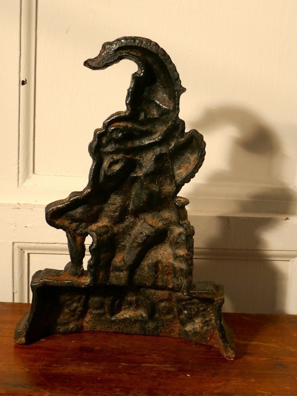 19th Century Cast Iron Mr Punch Door Stop photo buy
