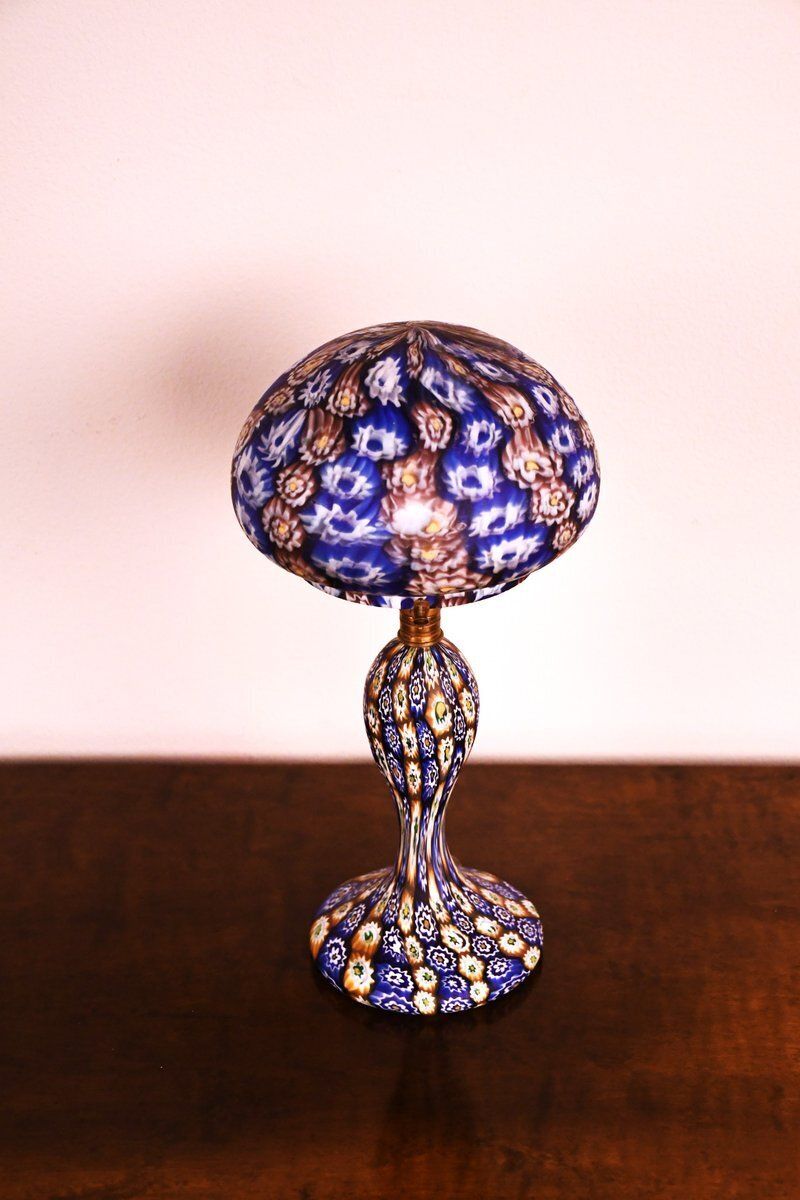 Italian Art Glass Table Lamp By Fratelli Toso, 1930s photo 3278.0