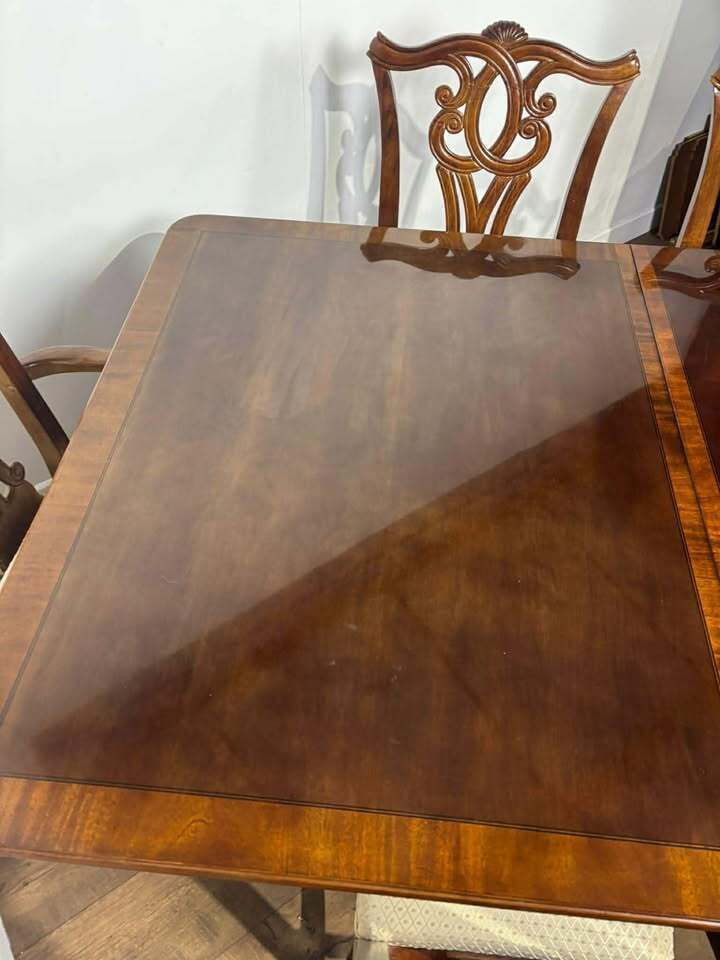Reproduction Mahogany Twin Pedestal Dining Suite photo Furniture