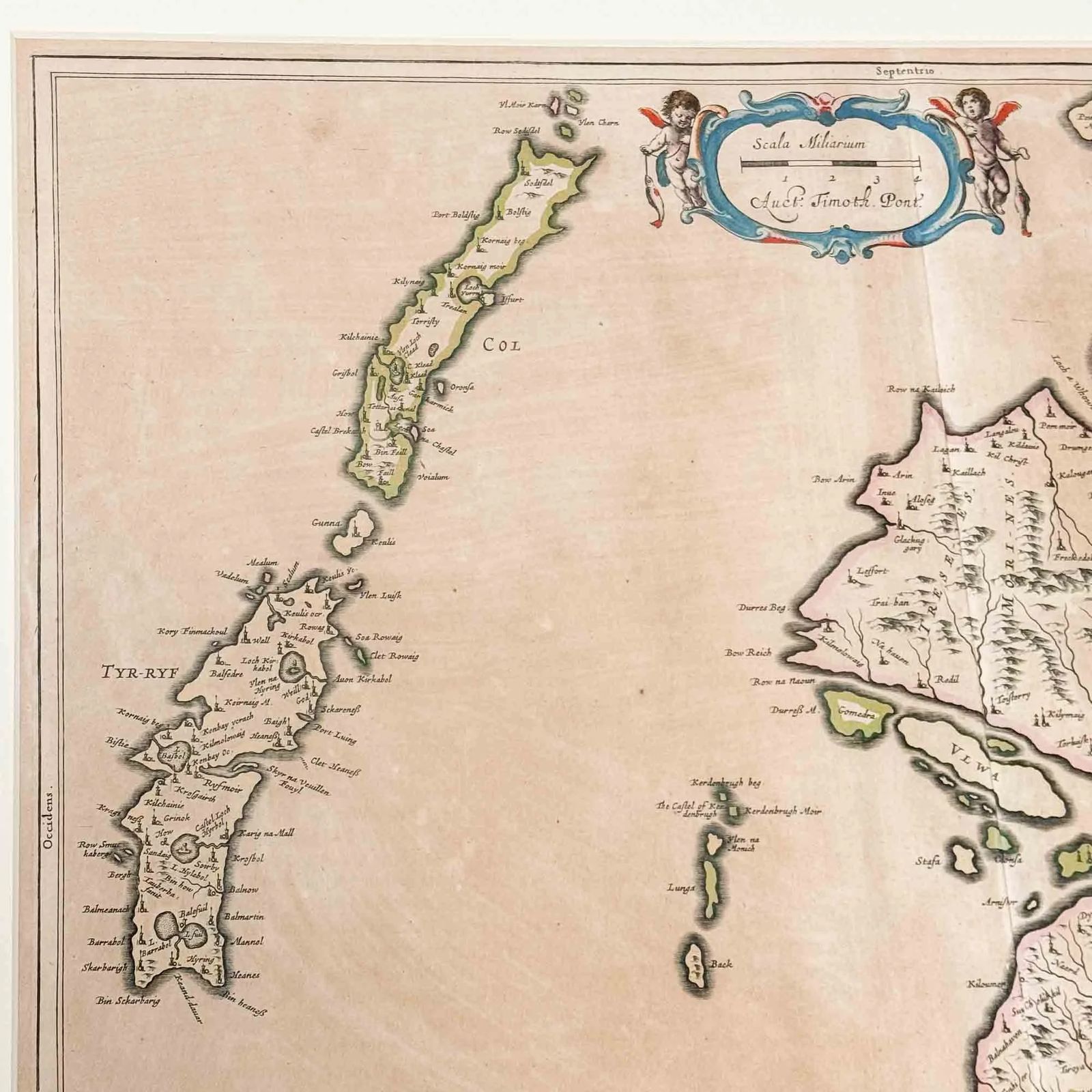 Antique Joan Blaeu Map Of The Isle Of Mull photo Art