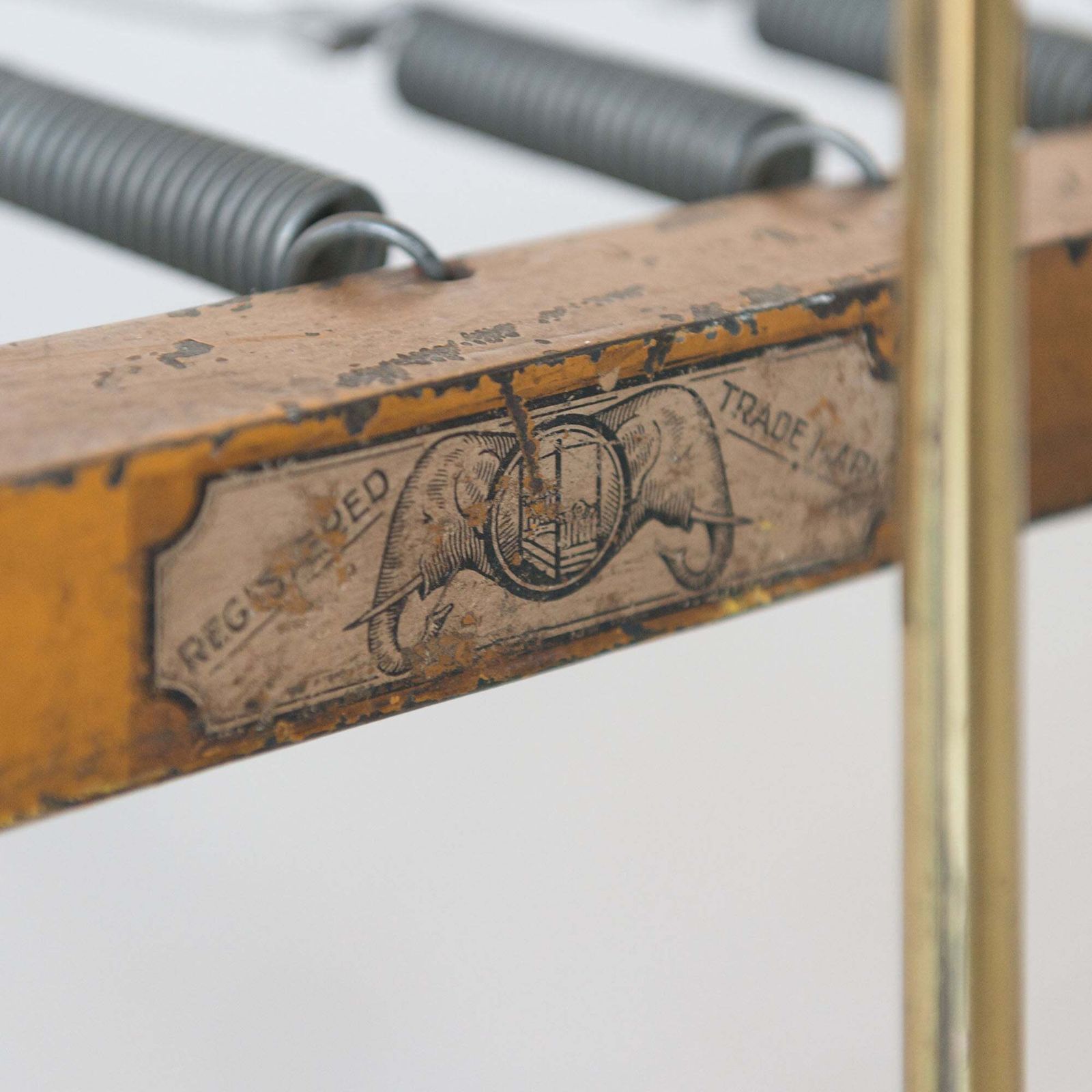 Woonaccessoires Paar Antieke Edwardiaanse Messing Tweepersoonsbedden photo