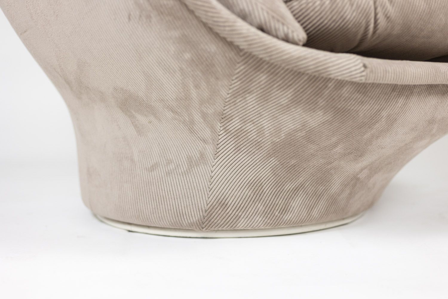photo furniture Michel Cadestin For Airborne. “Karate” Velvet Armchair. Circa 1970.