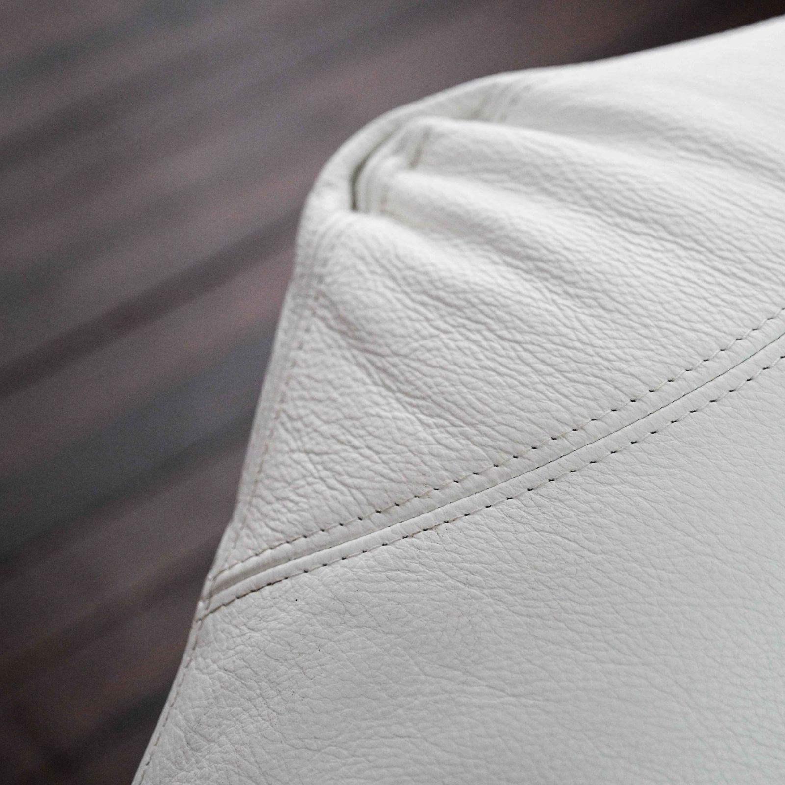 Hal Lounge Chair In White Leather Designed By Marc Sadler For Cassina photo vinterior