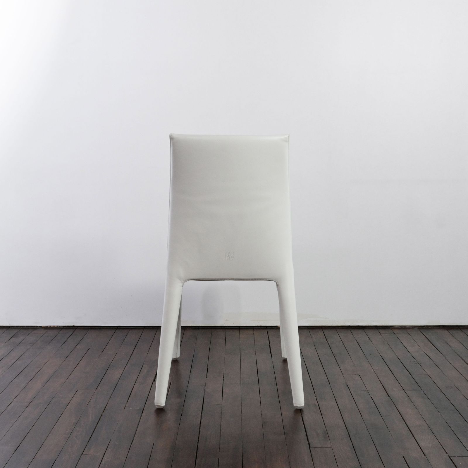 Set Of 4 Vol Au Vent Chairs In White Leather Designed By Mario Bellini For B&B Italia photo 1520.0