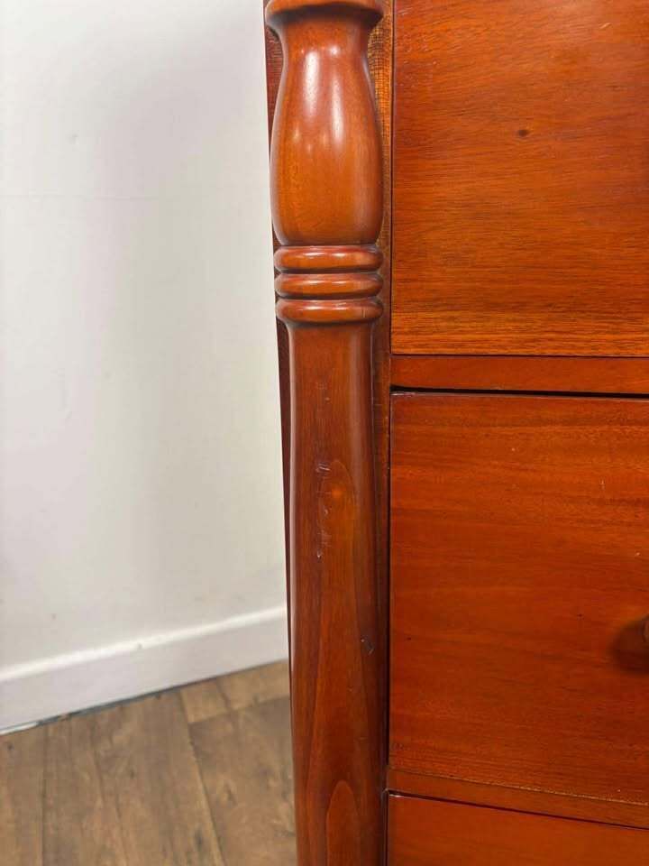 Reproduction Victorian Style Mahogany Six Drawer Bedroom Chest photo vinterior