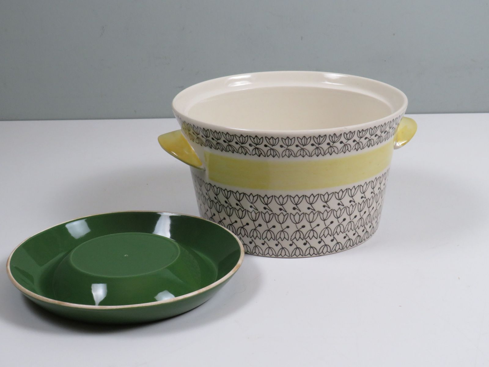 Mid Century Norwegian Casserole By Inger Waage For Stavangerflint – “Pernille” – Handpainted – 1950s–70s photo furniture