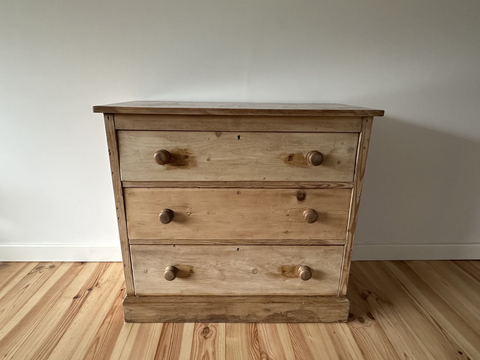 Victorian Pine Chest Of Drawers Solid Stripped Pine