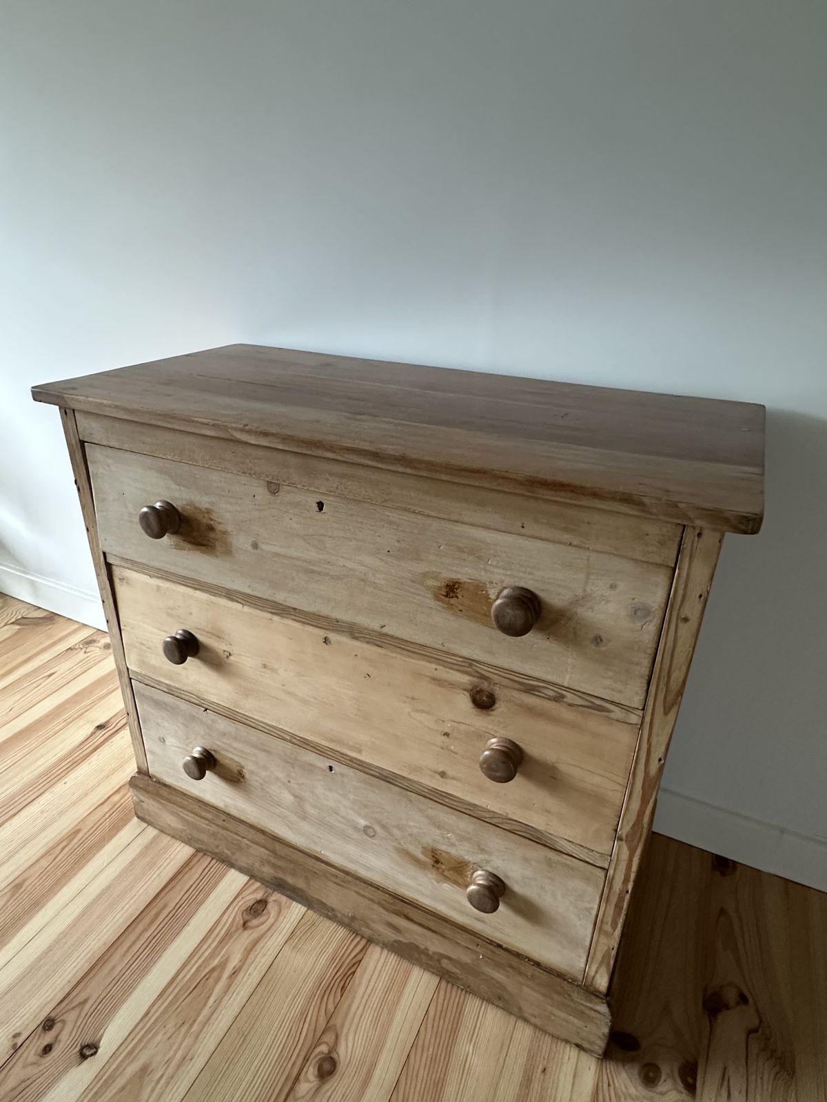 Furniture Victorian Pine Chest Of Drawers Solid Stripped Pine photo