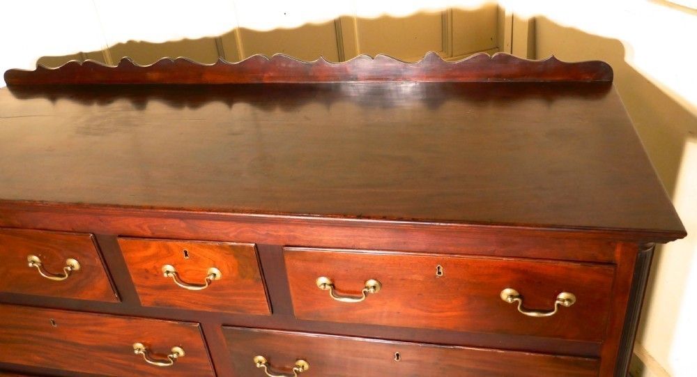 photo furniture Large 18th Century Mahogany Lancashire Chest Of Drawers George III Dresser