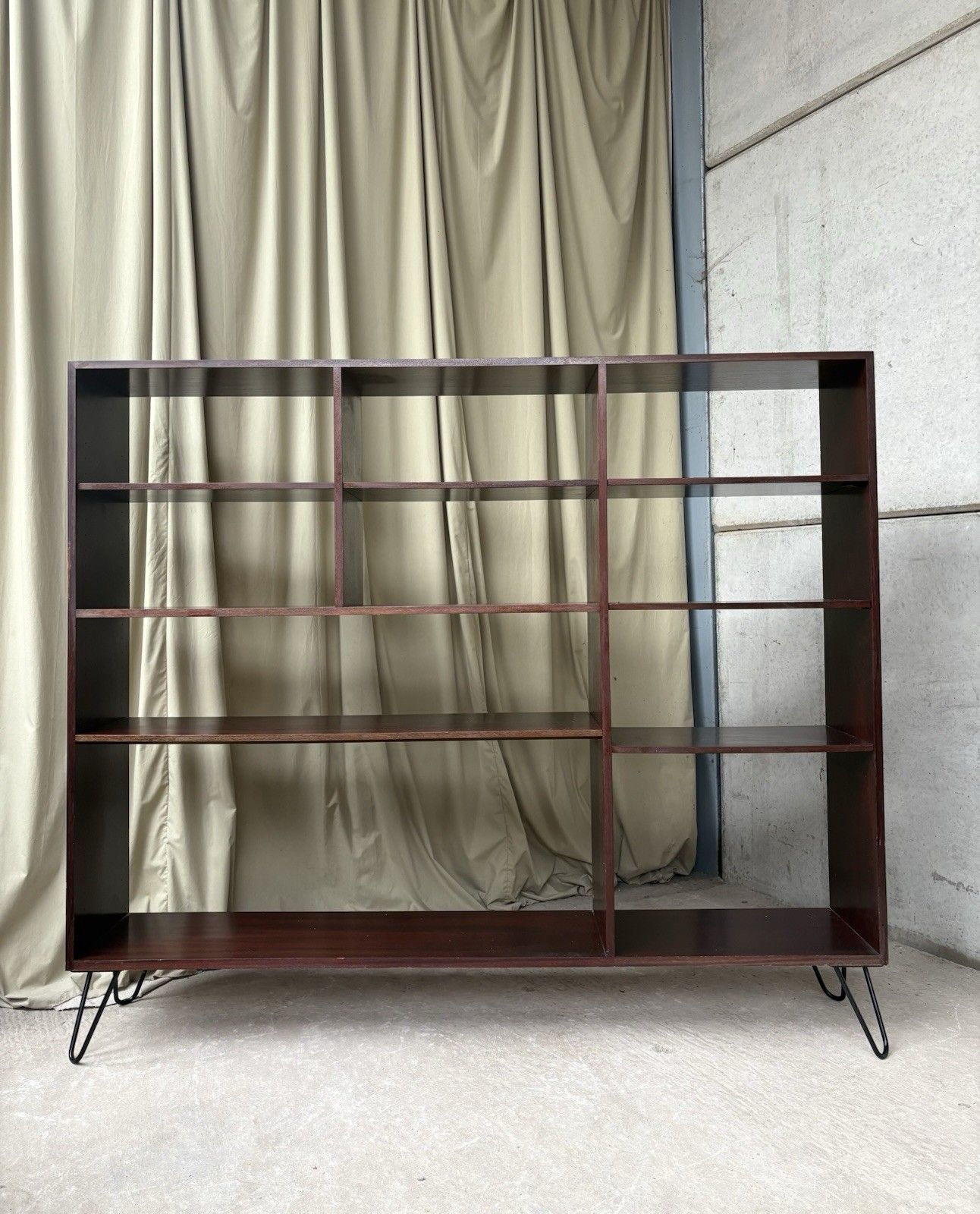 Vtg Mid Century Danish Rosewood Bookcase Shelving Wall Unit Retro Scandi R1069 photo vinterior