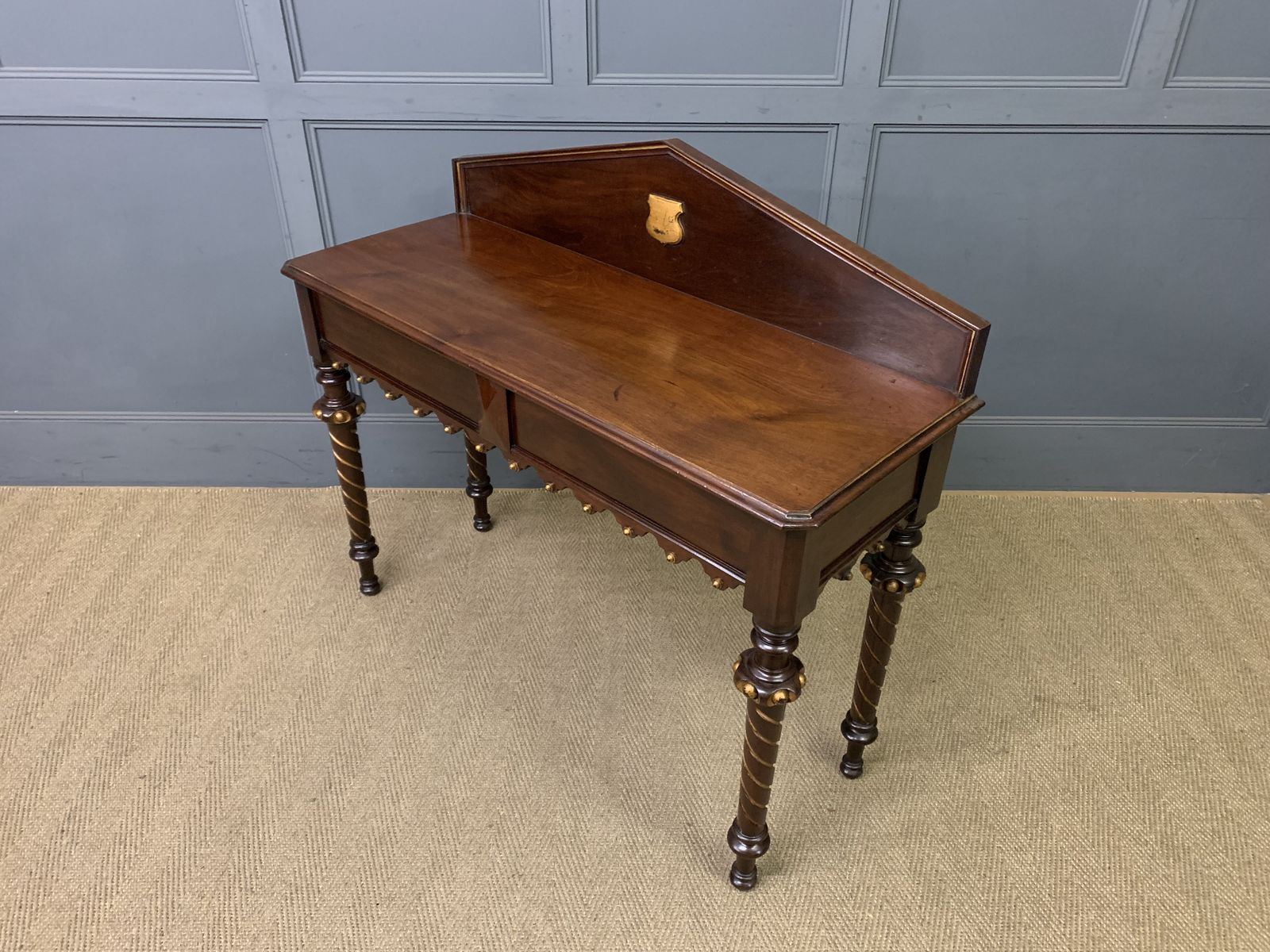 photo vintage Victorian Mahogany Hall Table, 1800s