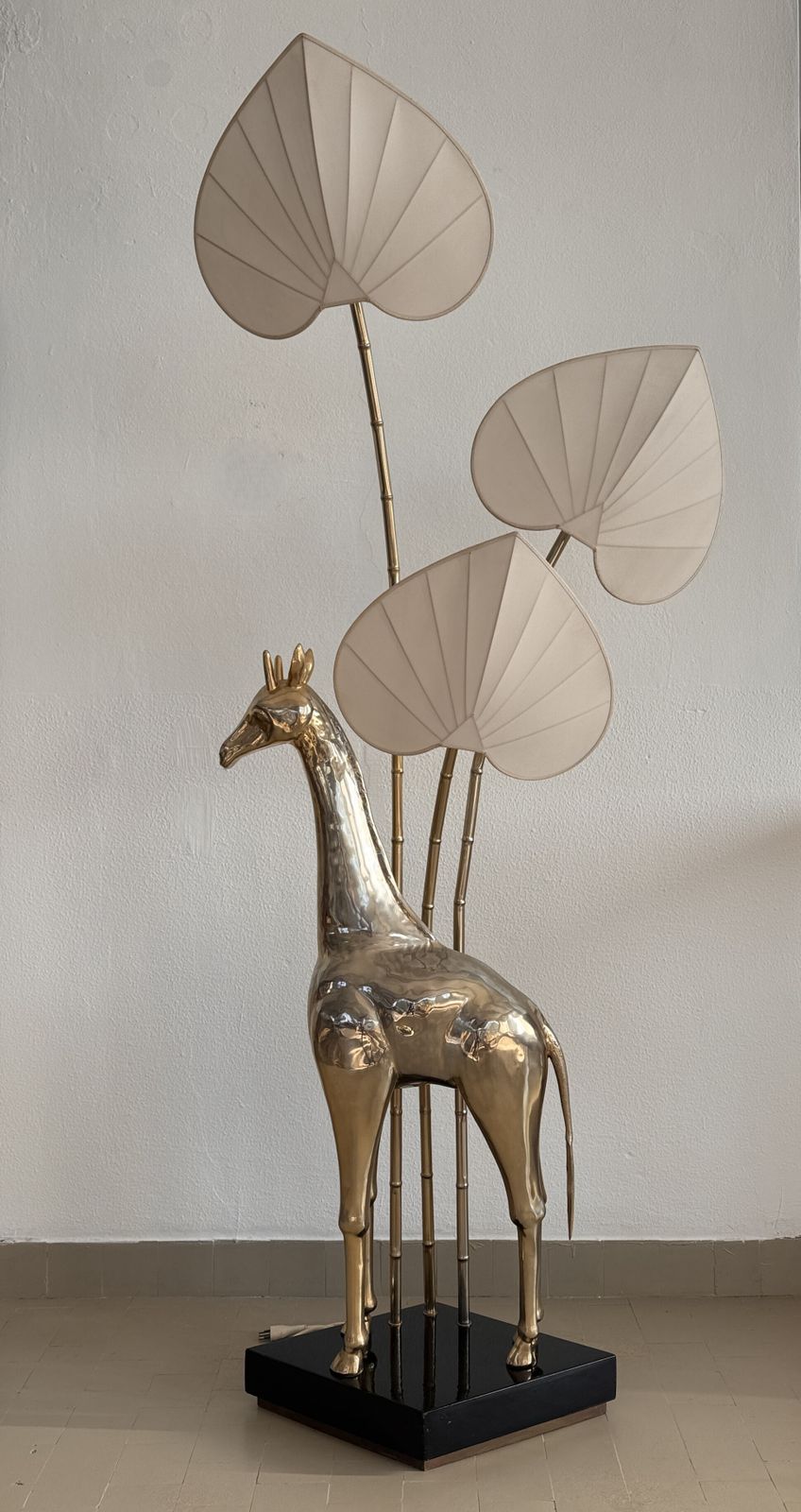 photo furniture 1970s Brass Giraffe Floor Lamp By Antonio Pavia With Three Lights