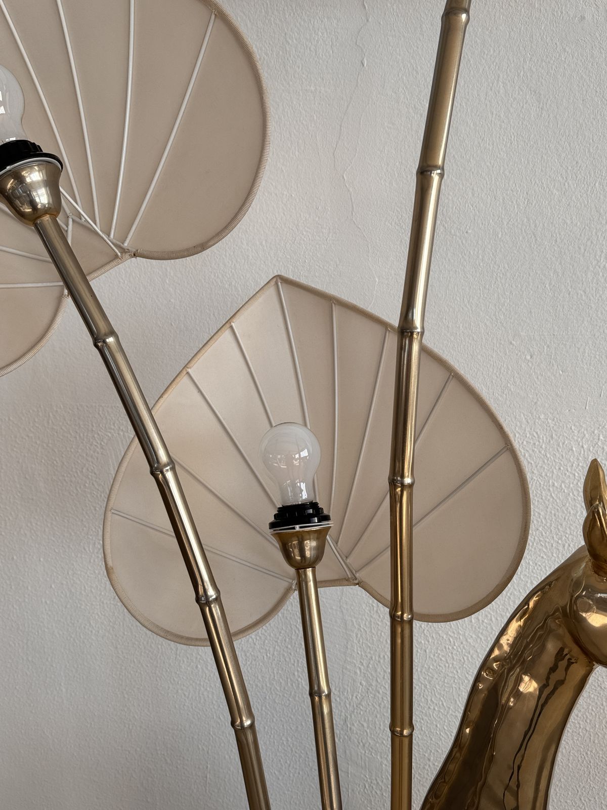 photo vinterior 1970s Brass Giraffe Floor Lamp By Antonio Pavia With Three Lights