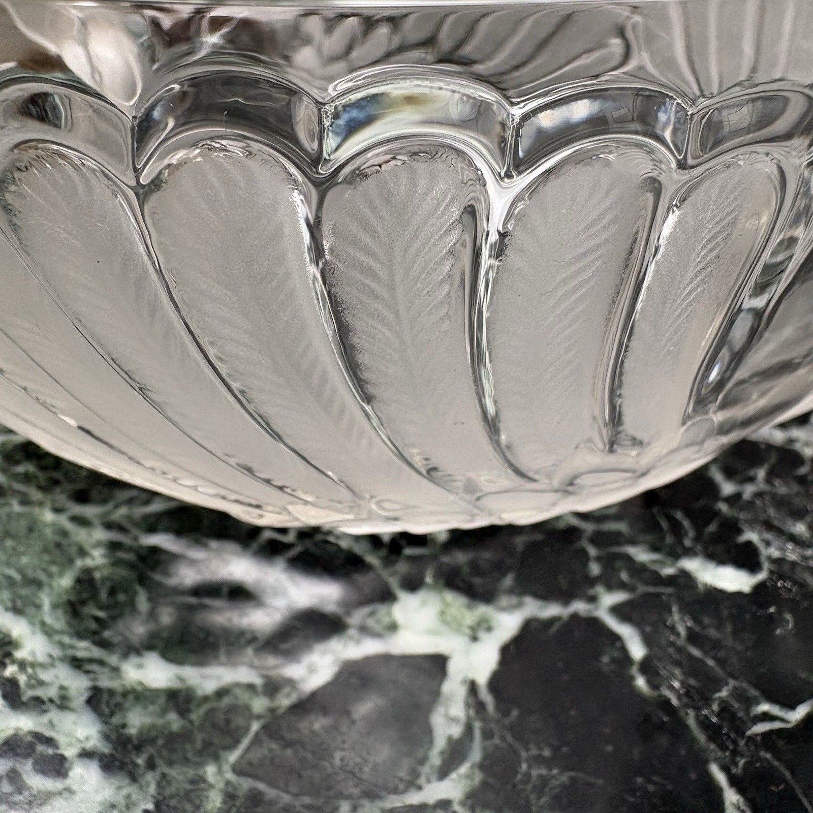 Vintage Walther Glas "Lydia" Frosted Swan Candy Bonbon Dish 1980s photo 55.0